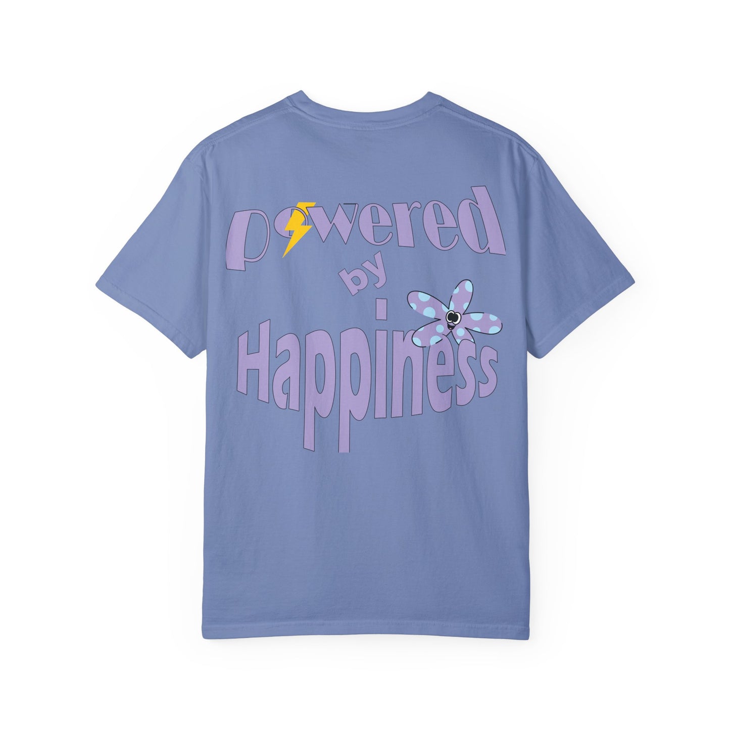 Powered By Happiness Unisex Garment-Dyed T-shirt