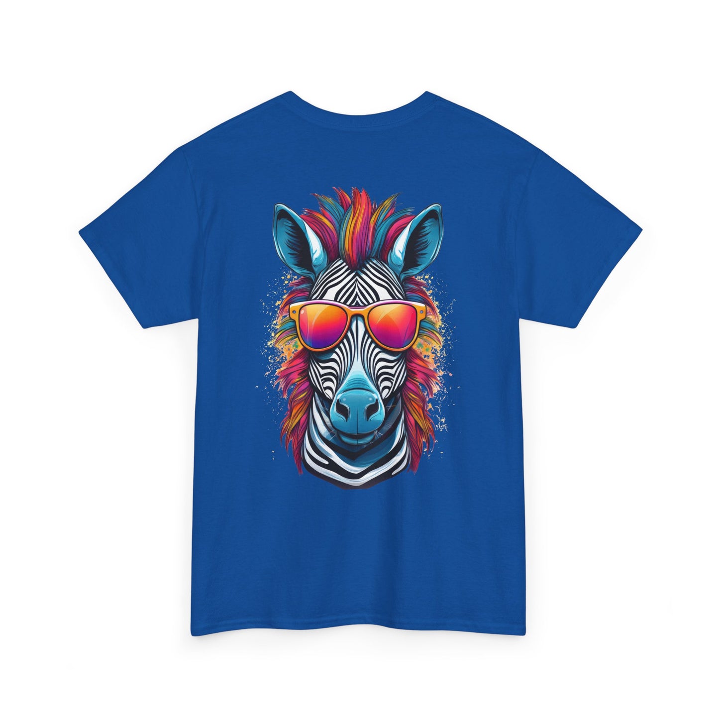 T-Shirt - Psychedelic Zebra with Sunglasses