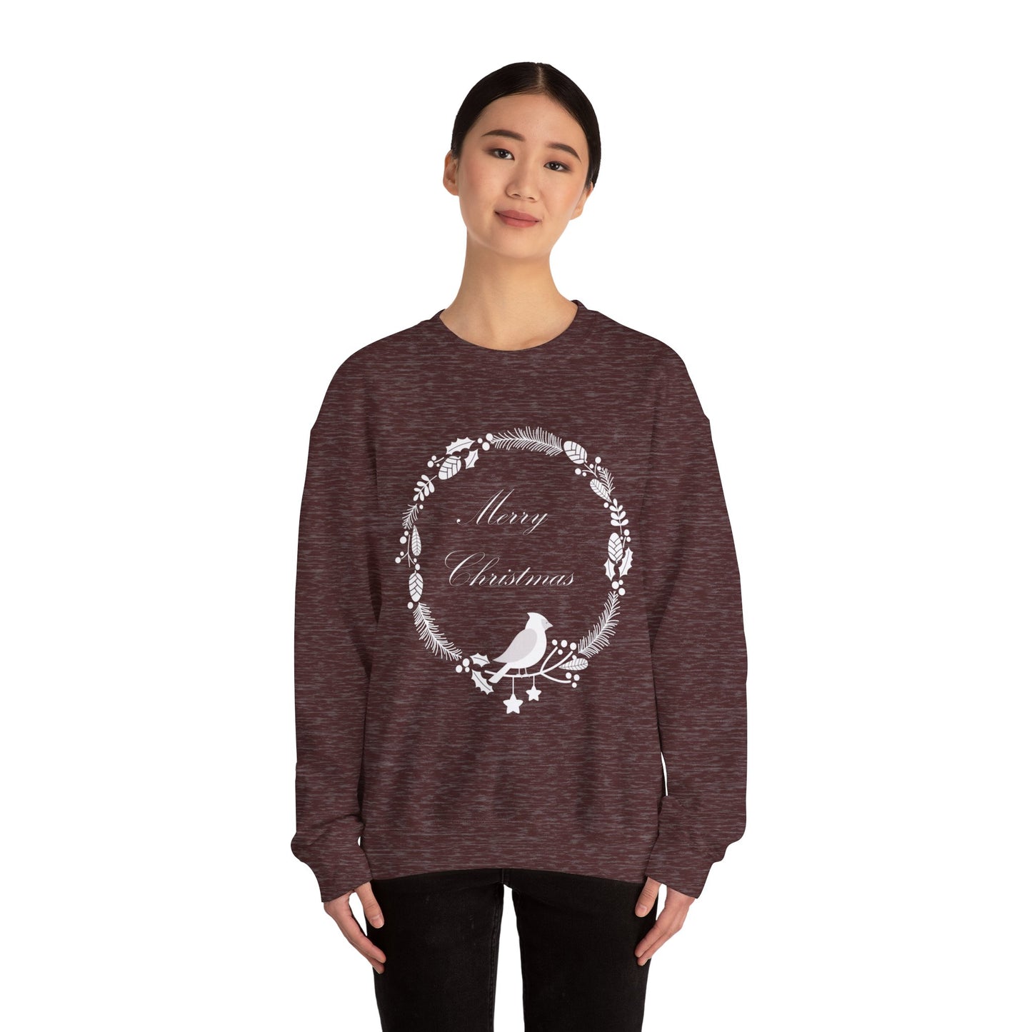 Christmas Cardinal Wreath Sweatshirt