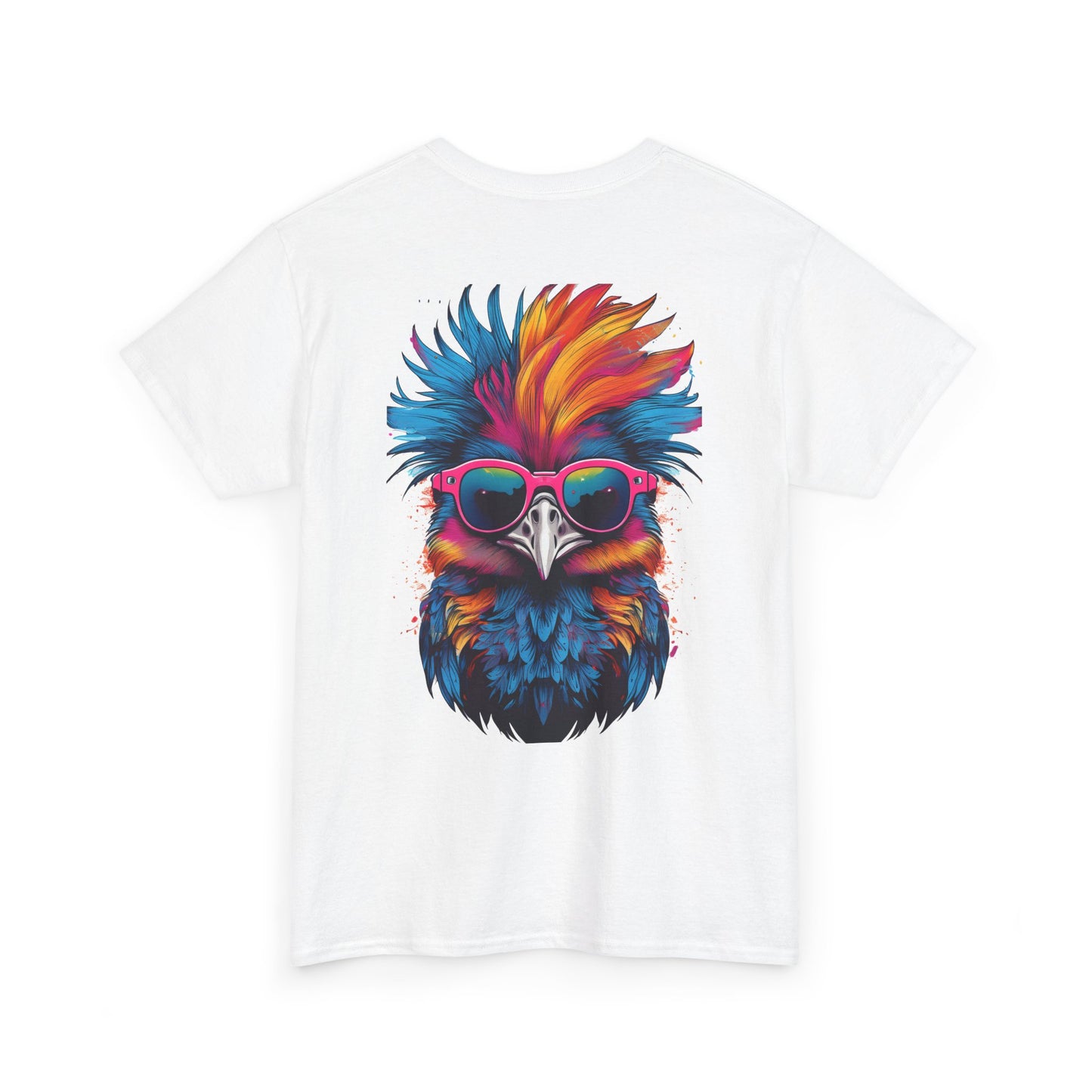 T-Shirt - Psychedelic Ostrich with Sunglasses