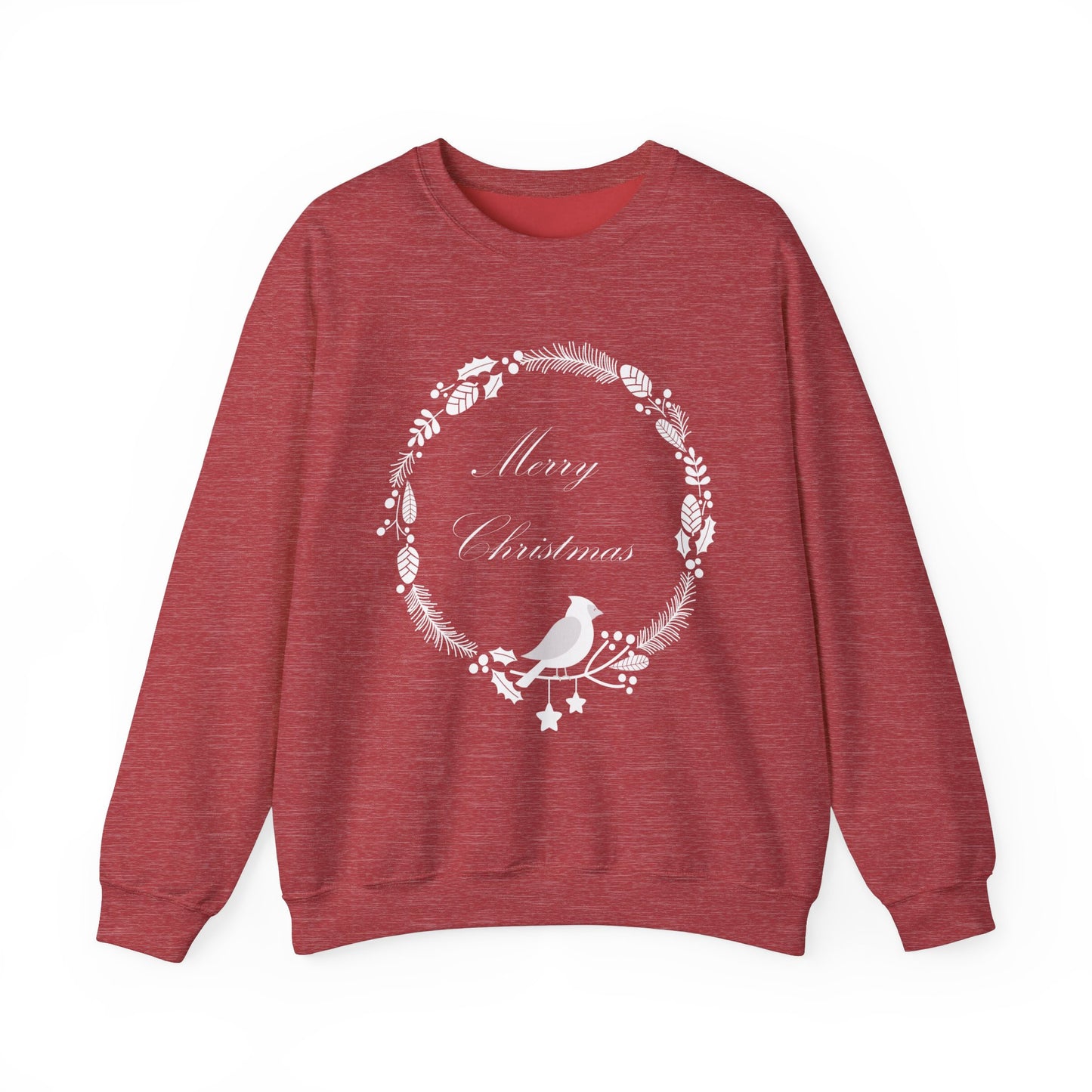 Christmas Cardinal Wreath Sweatshirt