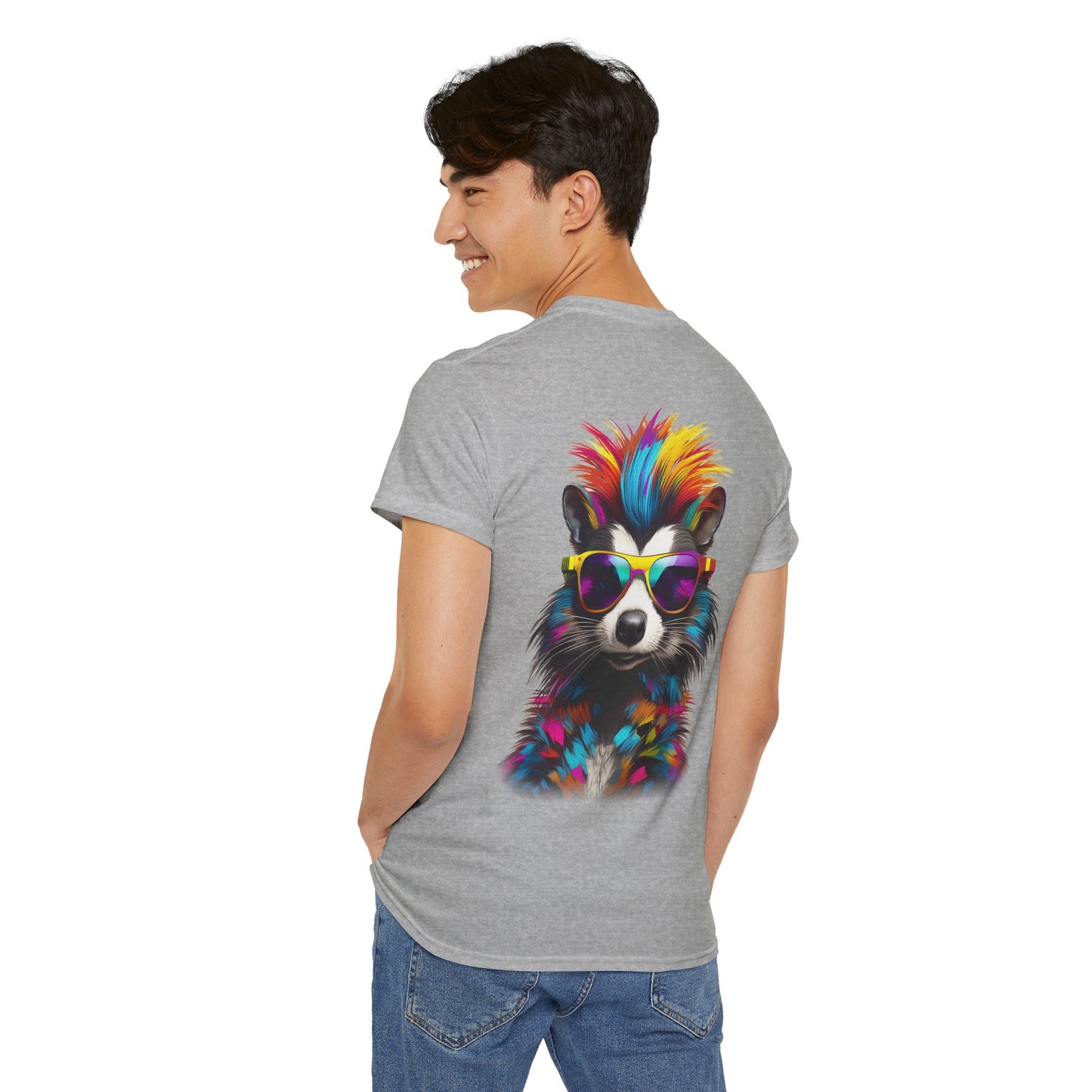 T-Shirt - Psychedelic Skunk with Sunglasses