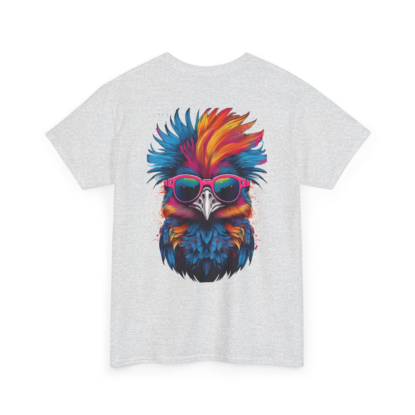 T-Shirt - Psychedelic Ostrich with Sunglasses