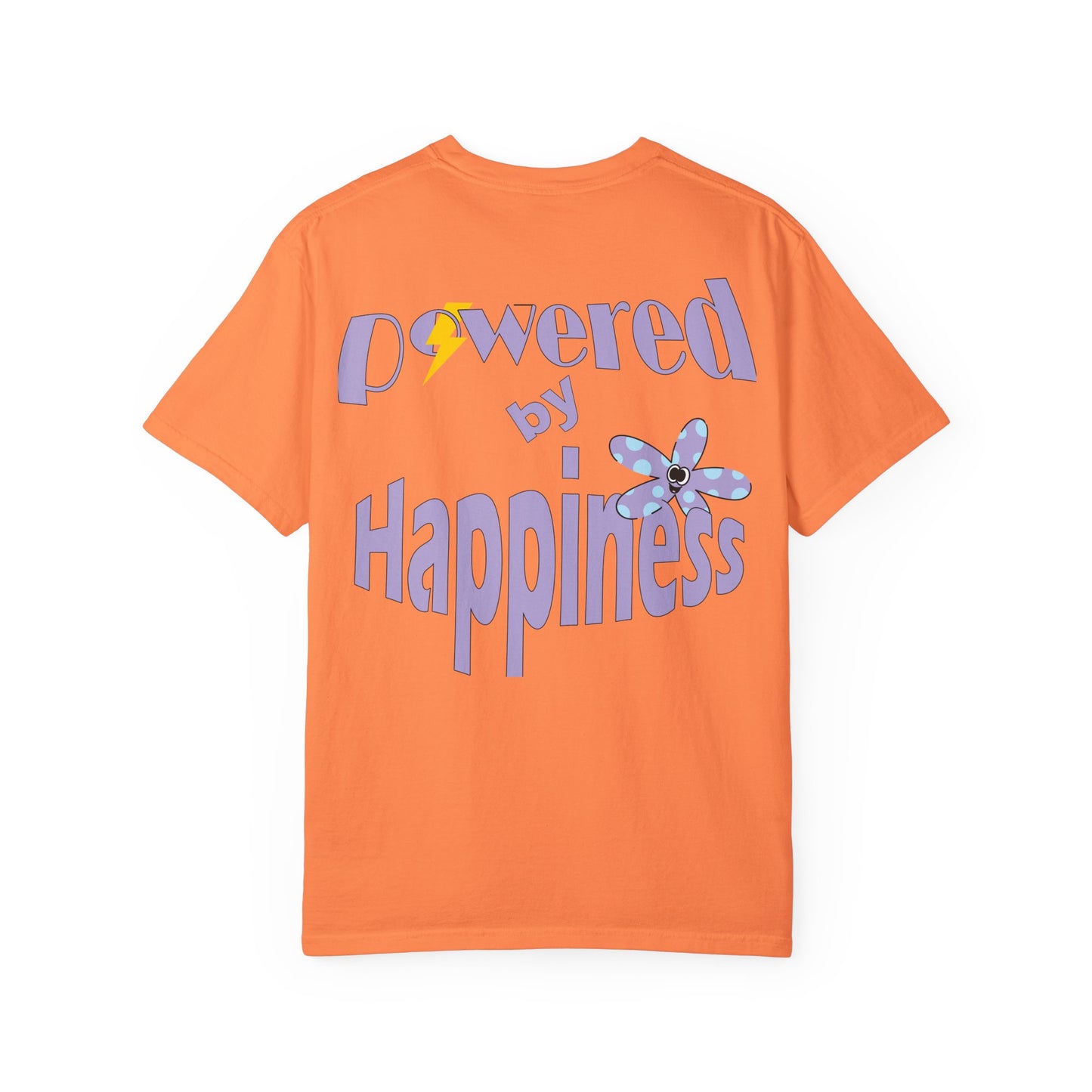 Powered By Happiness Unisex Garment-Dyed T-shirt