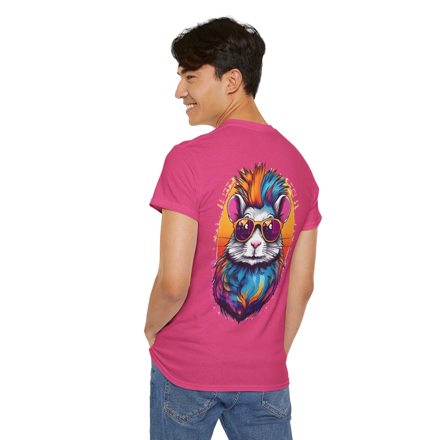 T-Shirt - Psychedelic Gerbil with Sunglasses