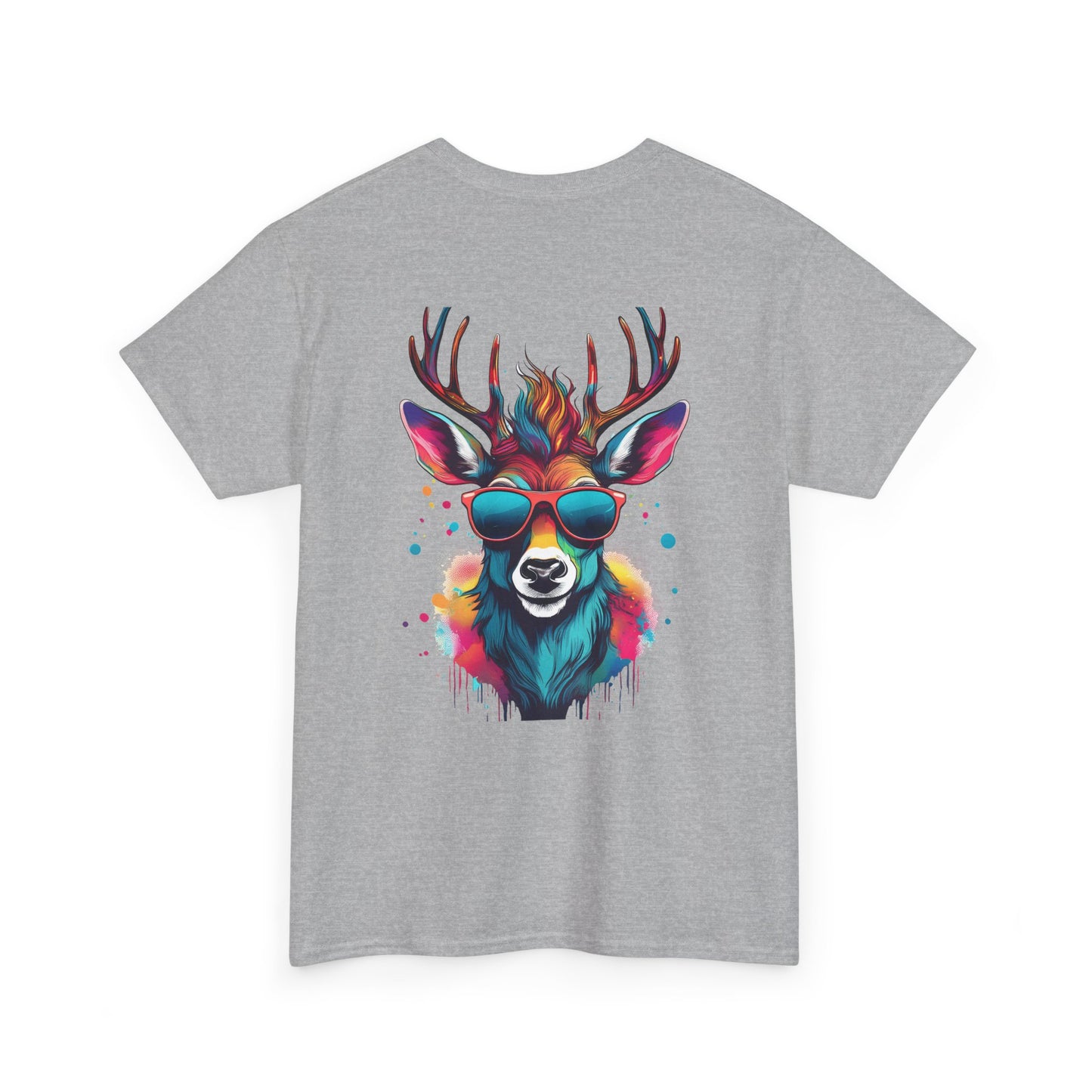 T-Shirt - Psychedelic Deer with Sunglasses