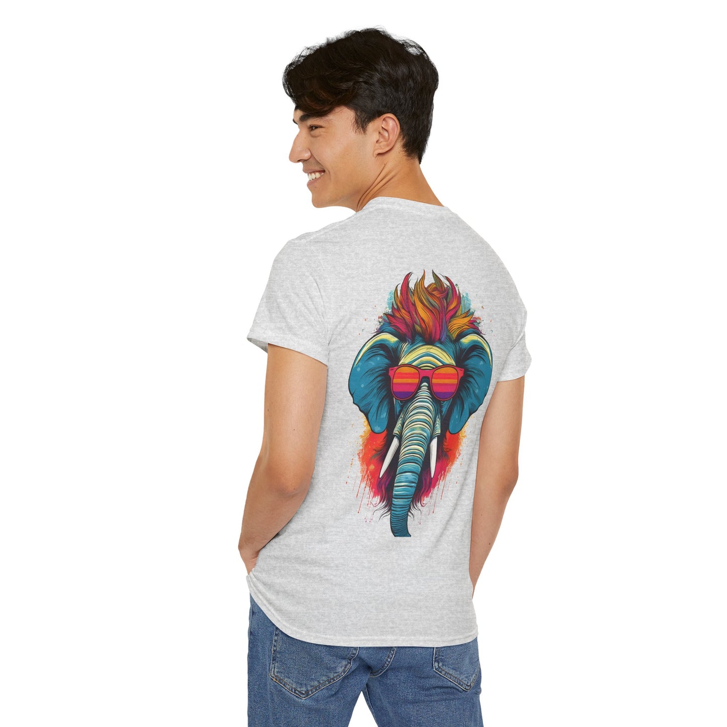 T-Shirt - Psychedelic Elephant with Sunglasses