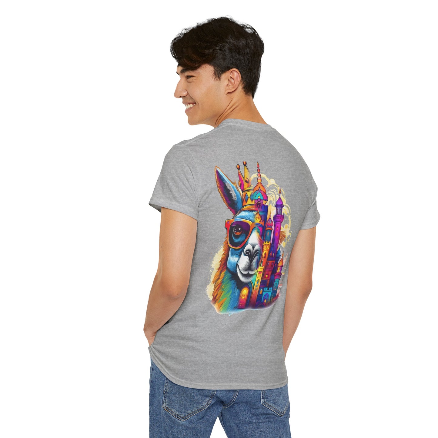 T-Shirt - Royal Llama with Sunglasses