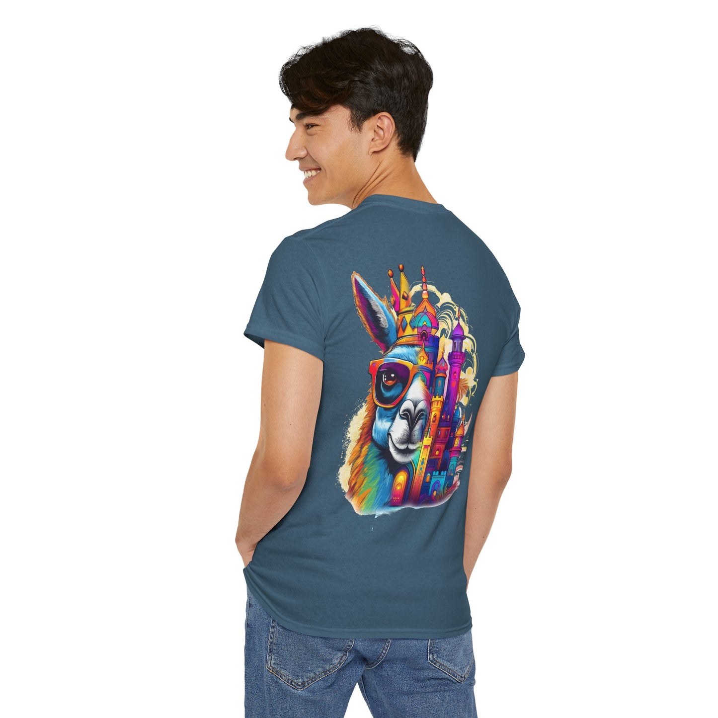 T-Shirt - Royal Llama with Sunglasses