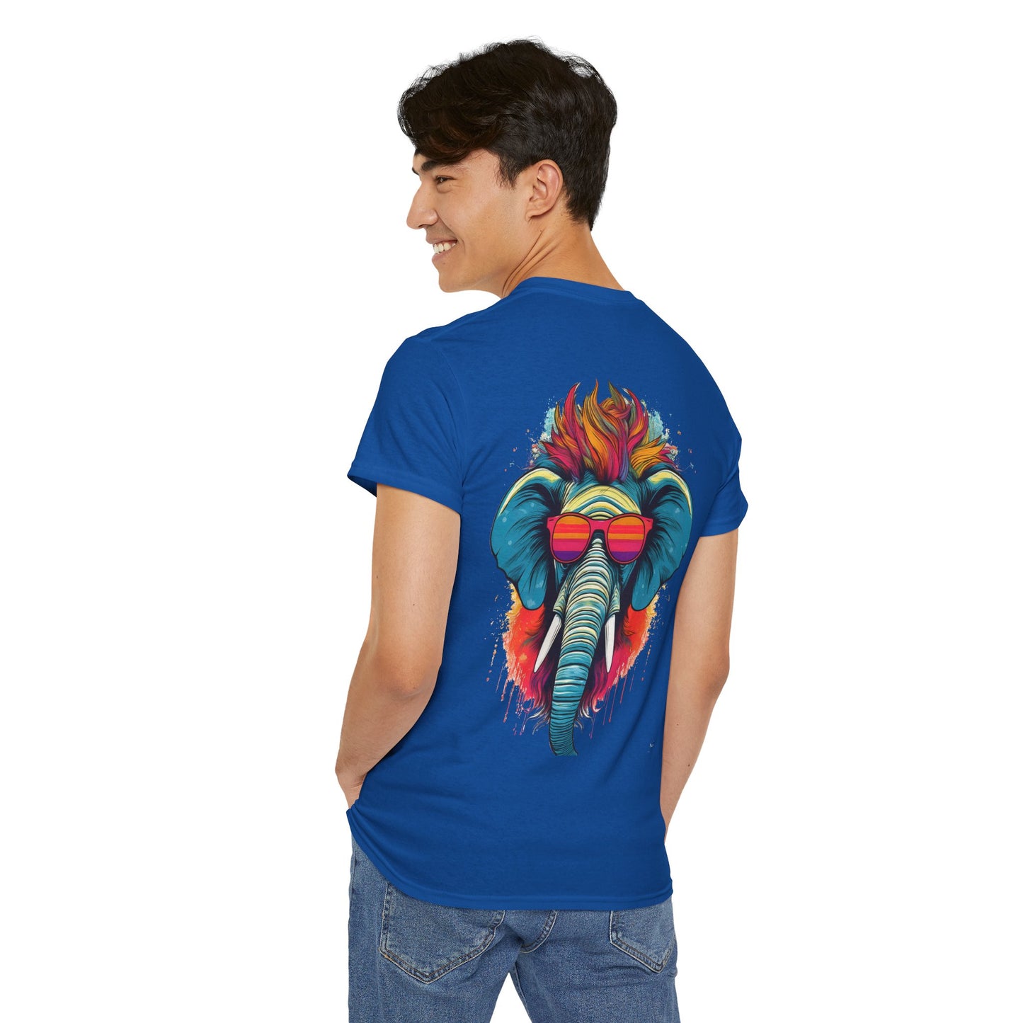 T-Shirt - Psychedelic Elephant with Sunglasses