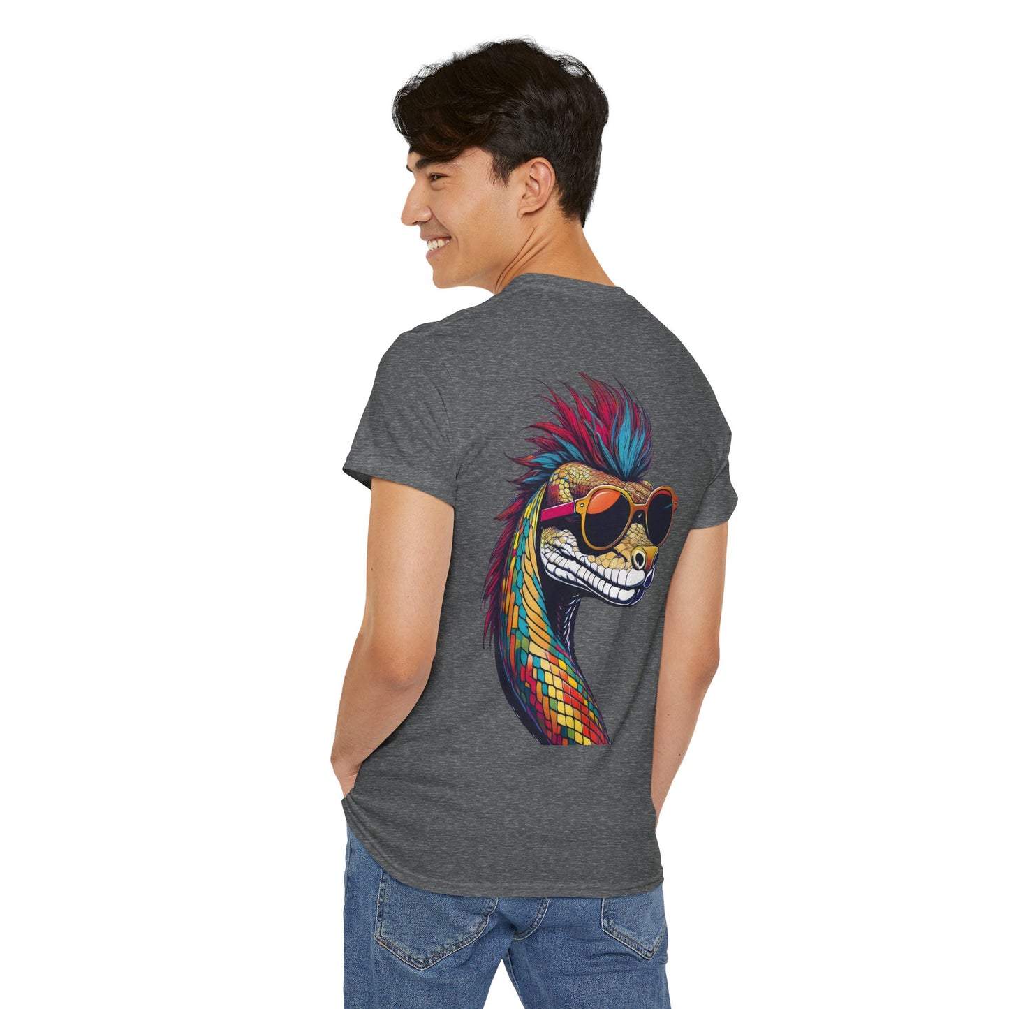 T-Shirt - Psychedelic Snake with Sunglasses