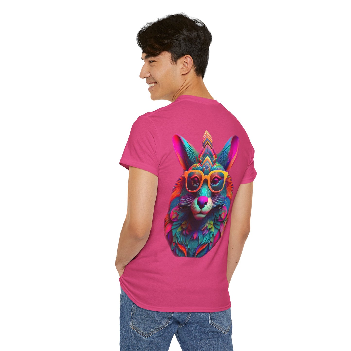 T-Shirt - Psychedelic Wolf with Sunglasses