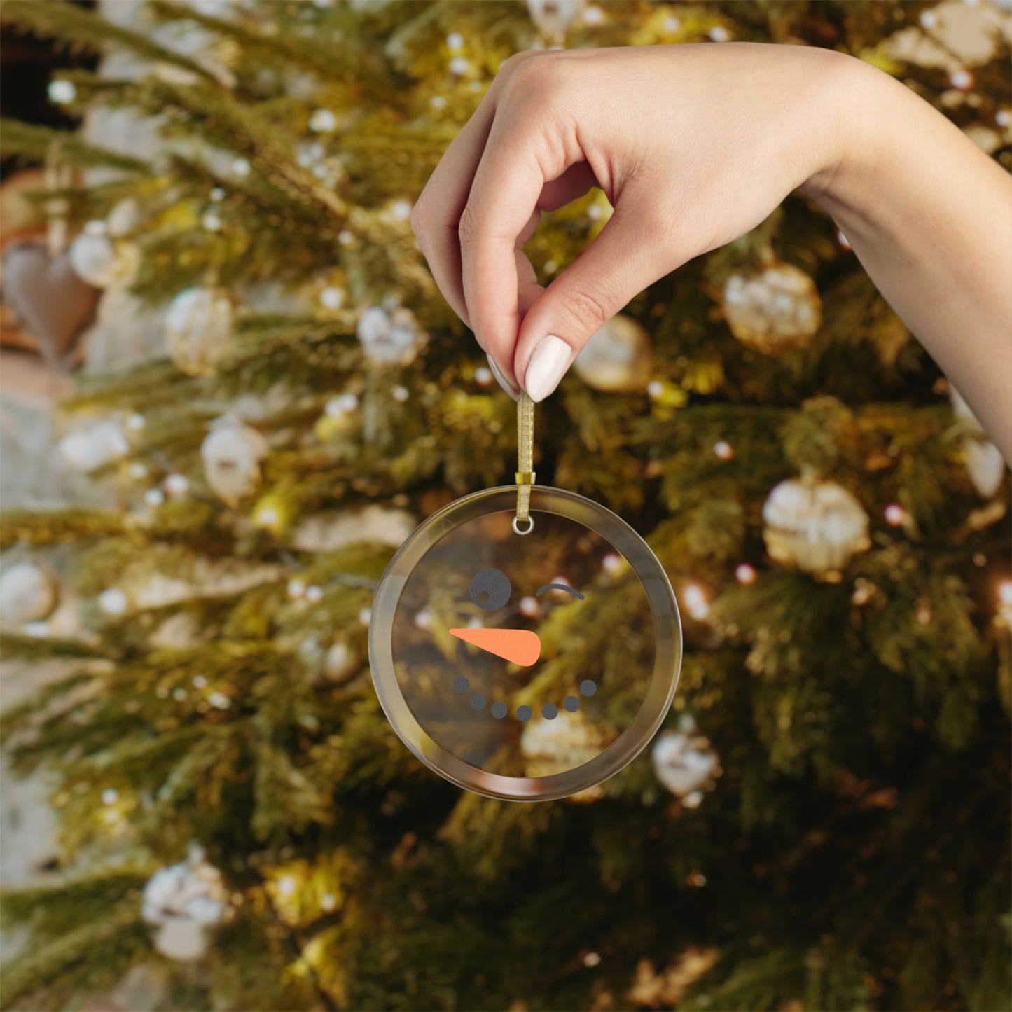 Ornament - Cute Snowman Face