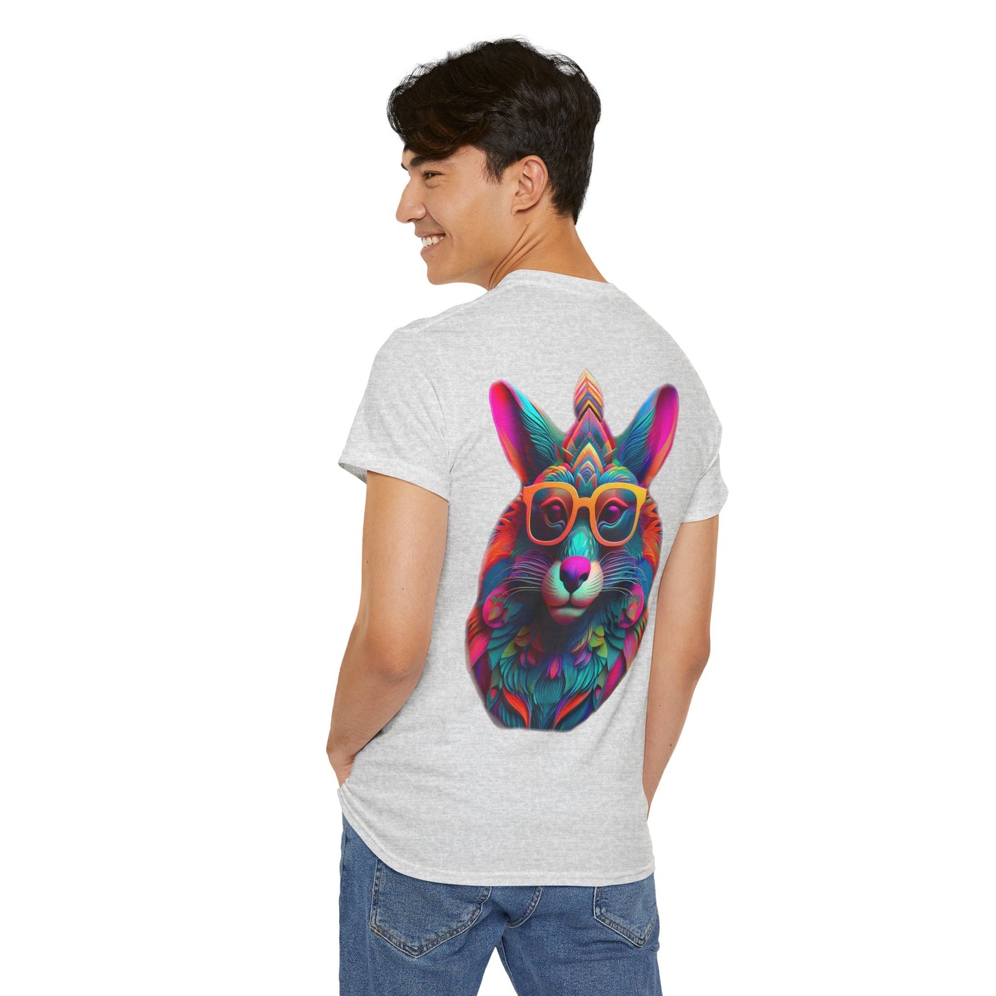 T-Shirt - Psychedelic Wolf with Sunglasses