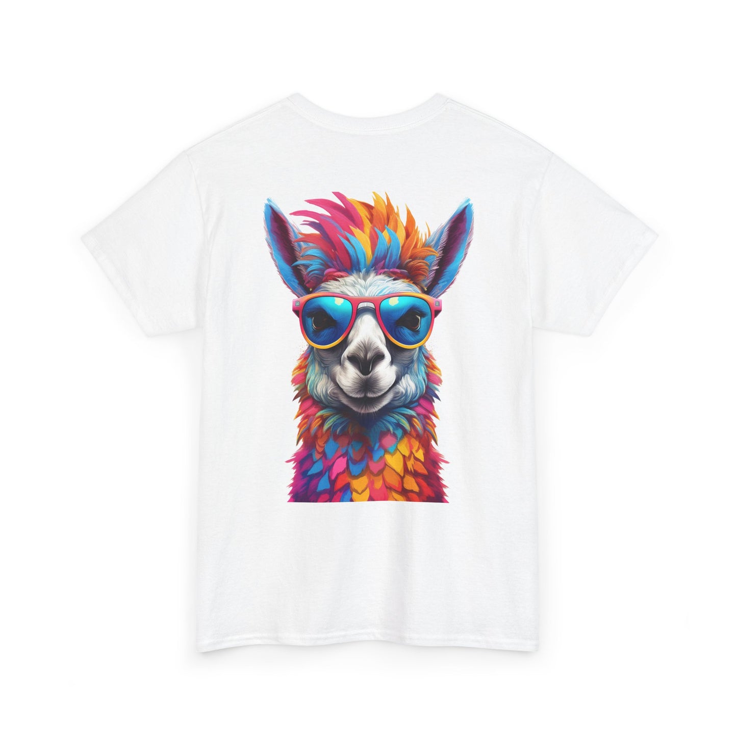 T-Shirt - Psychedelic Llama with Sunglasses