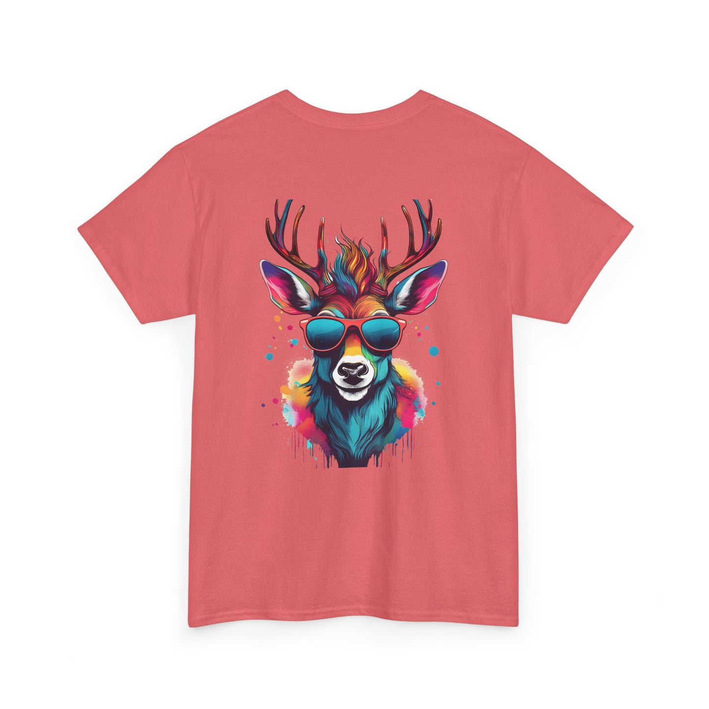 T-Shirt - Psychedelic Deer with Sunglasses