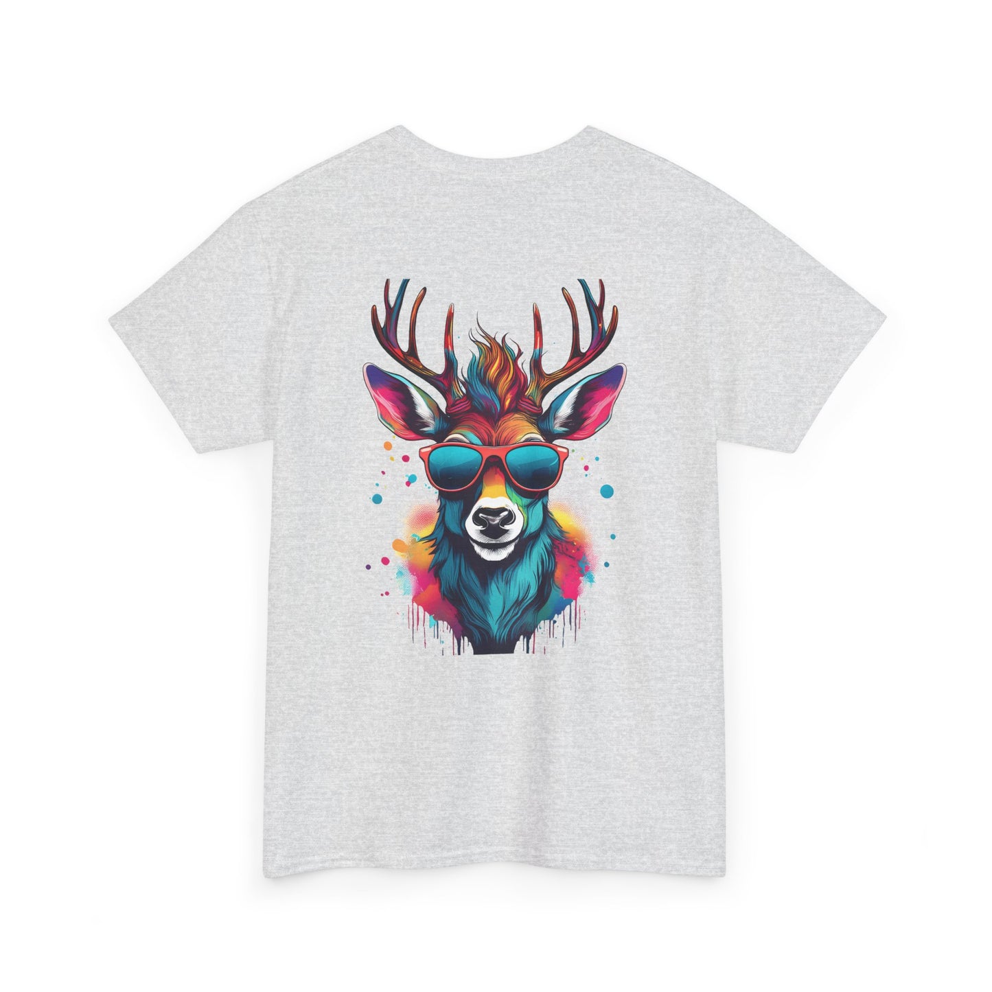 T-Shirt - Psychedelic Deer with Sunglasses