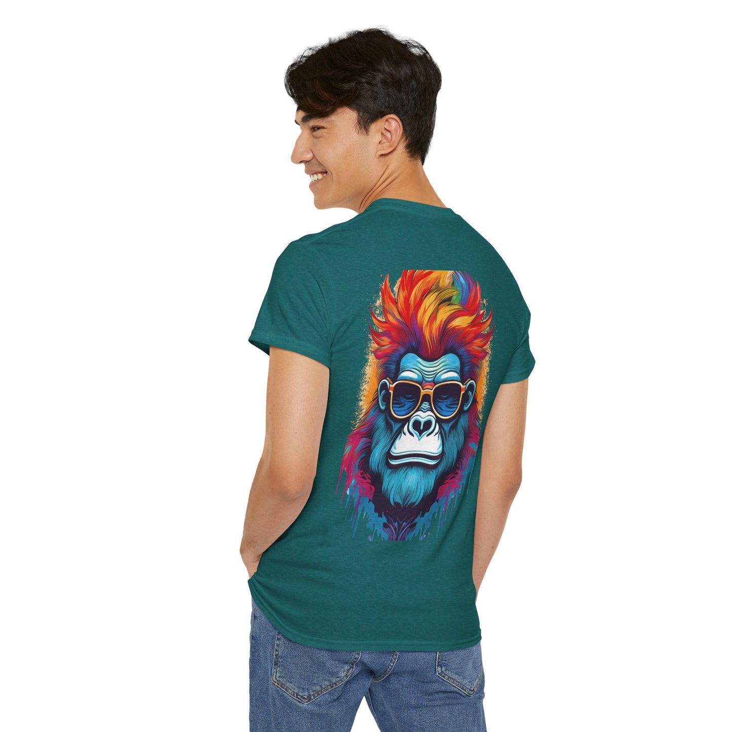 T-Shirt - Psychedelic Gorilla with Sunglasses