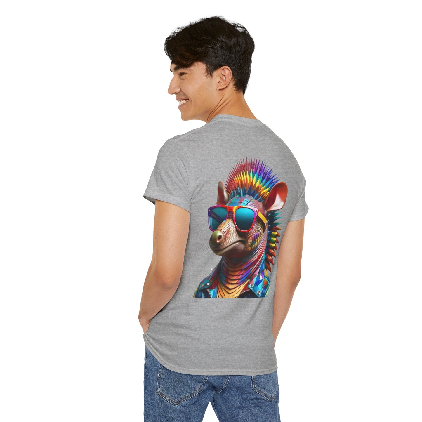 T-Shirt - Psychedelic Armadillo with Sunglasses