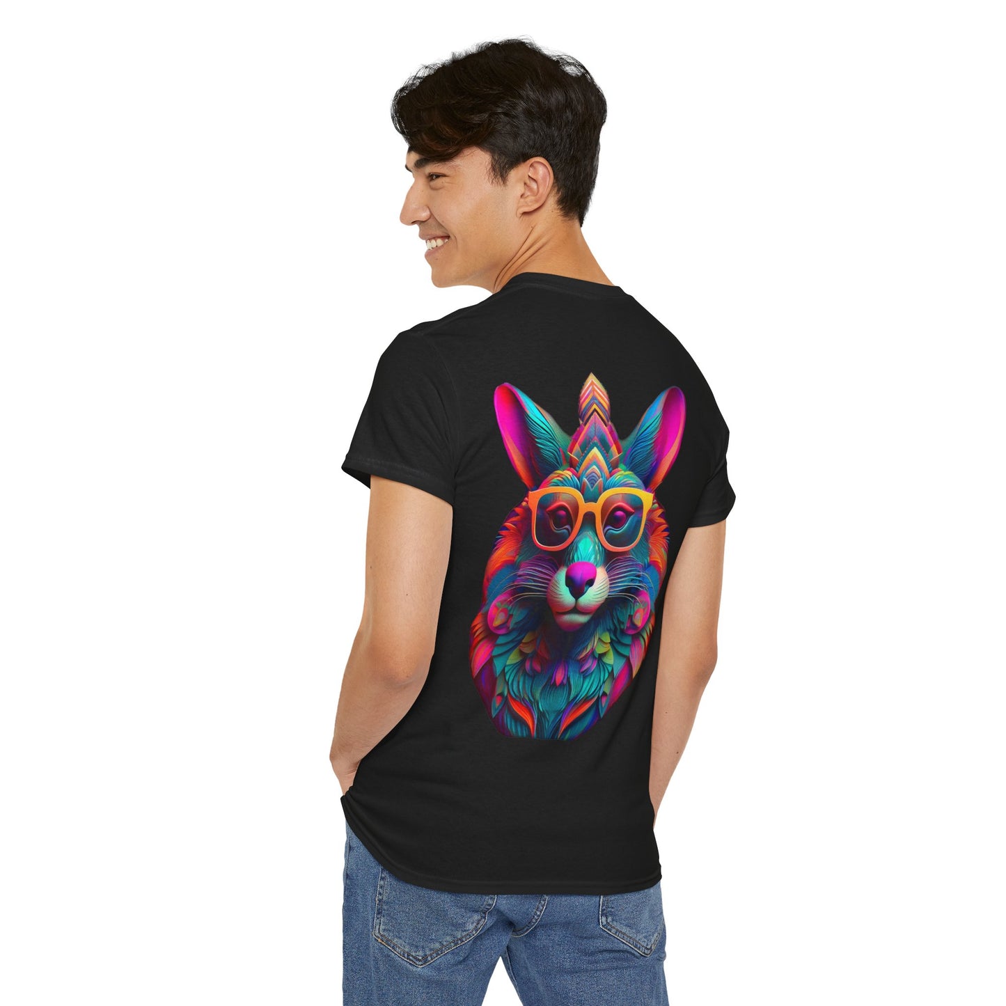 T-Shirt - Psychedelic Wolf with Sunglasses