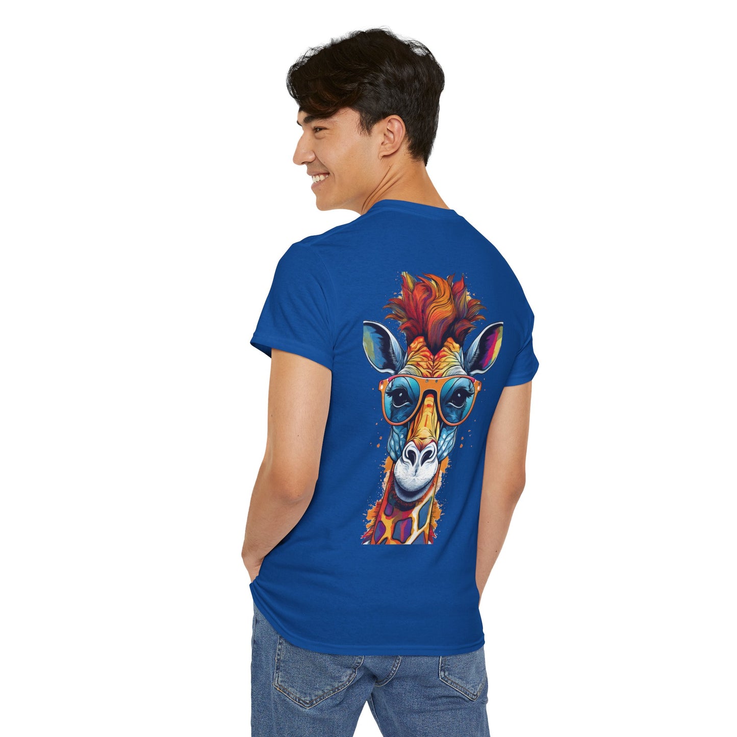 T-Shirt - Psychedelic Giraffe with Sunglasses