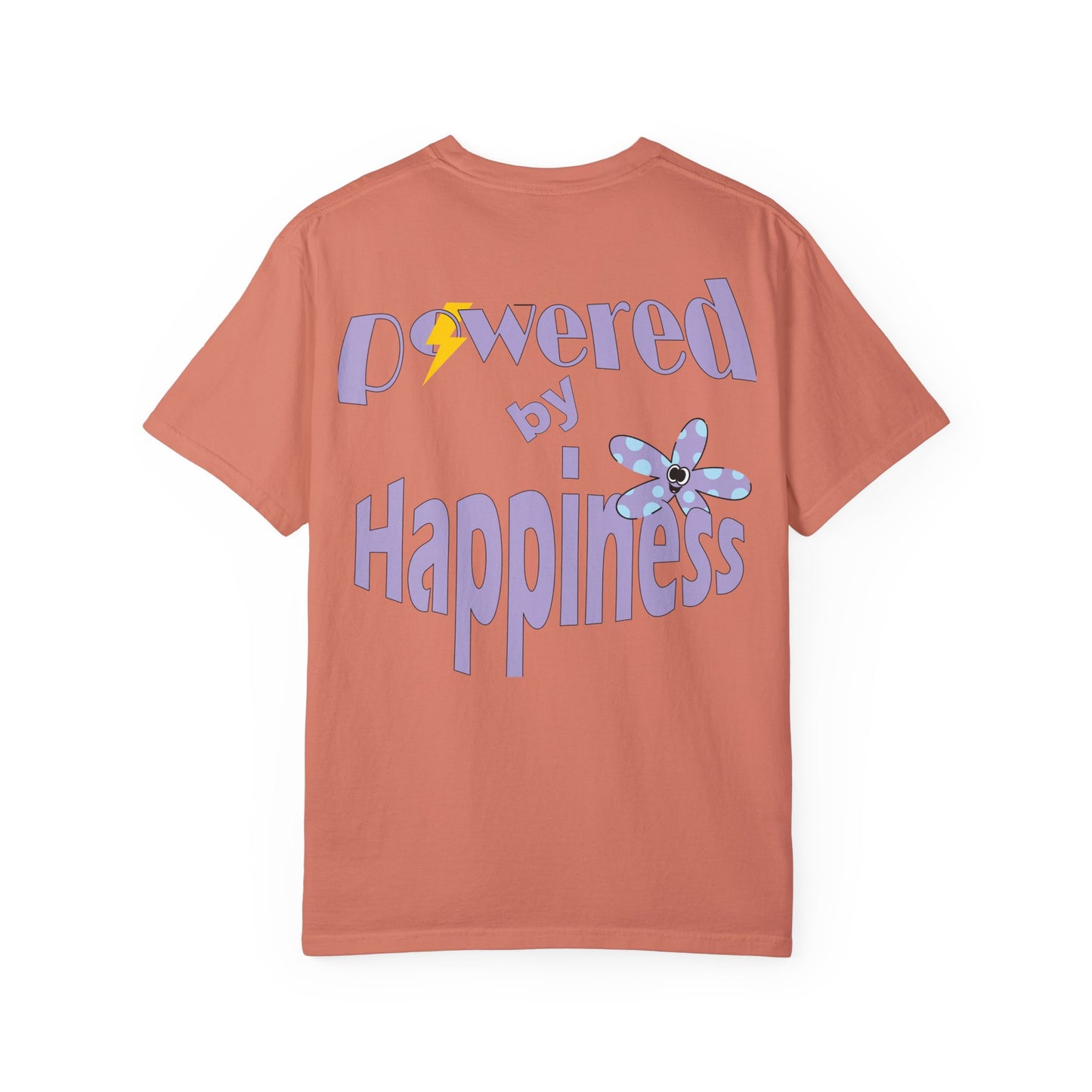 Powered By Happiness Unisex Garment-Dyed T-shirt