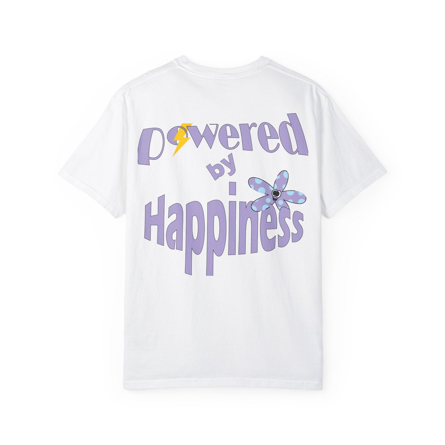 Powered By Happiness Unisex Garment-Dyed T-shirt