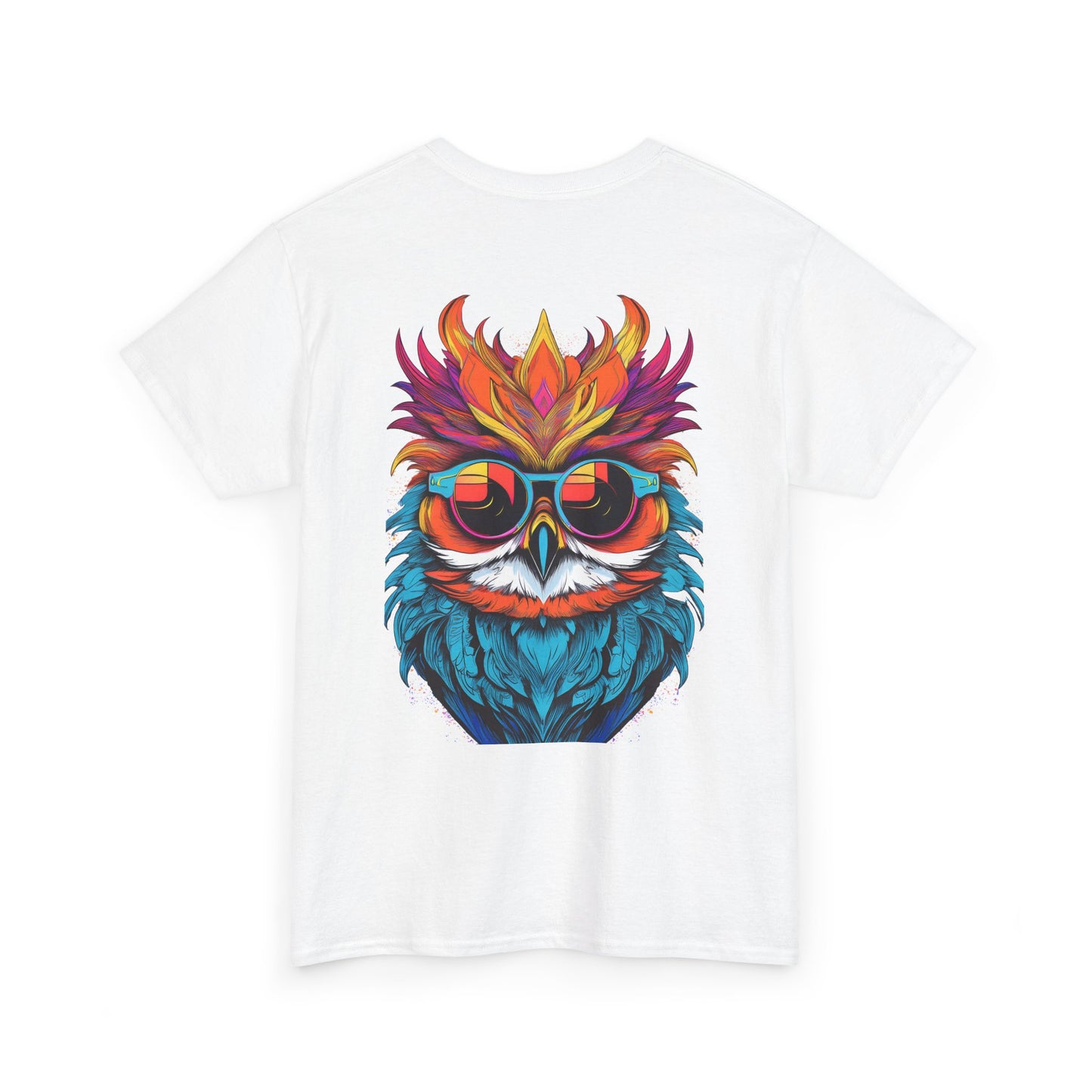 T-Shirt - Psychedelic Owl with Sunglasses