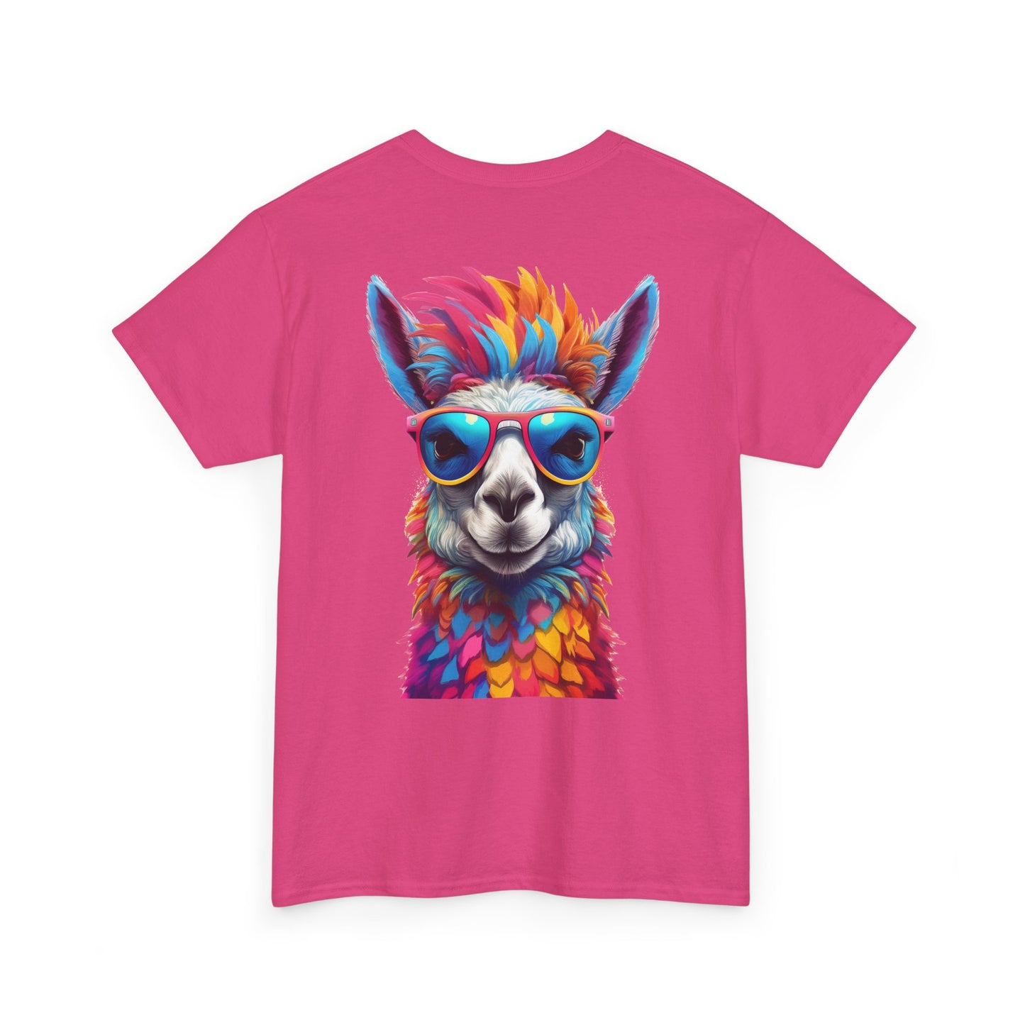 T-Shirt - Psychedelic Llama with Sunglasses