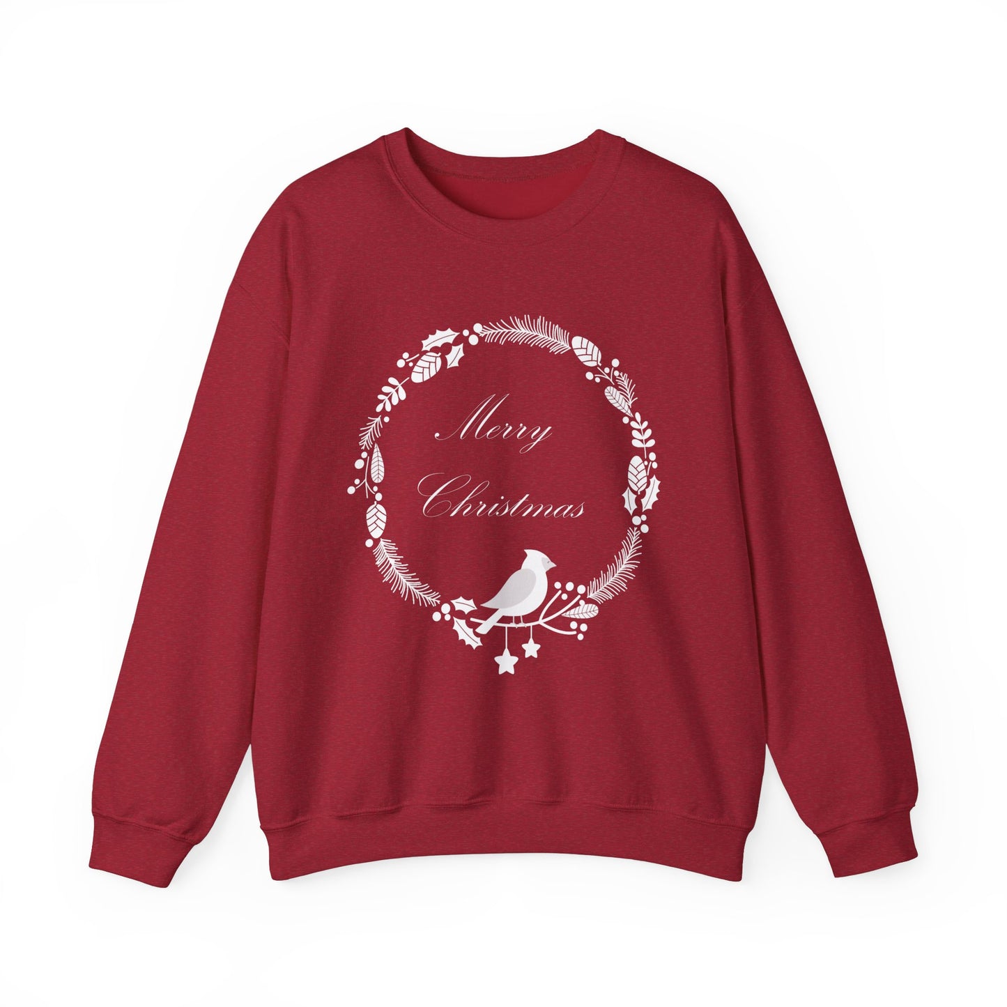 Christmas Cardinal Wreath Sweatshirt