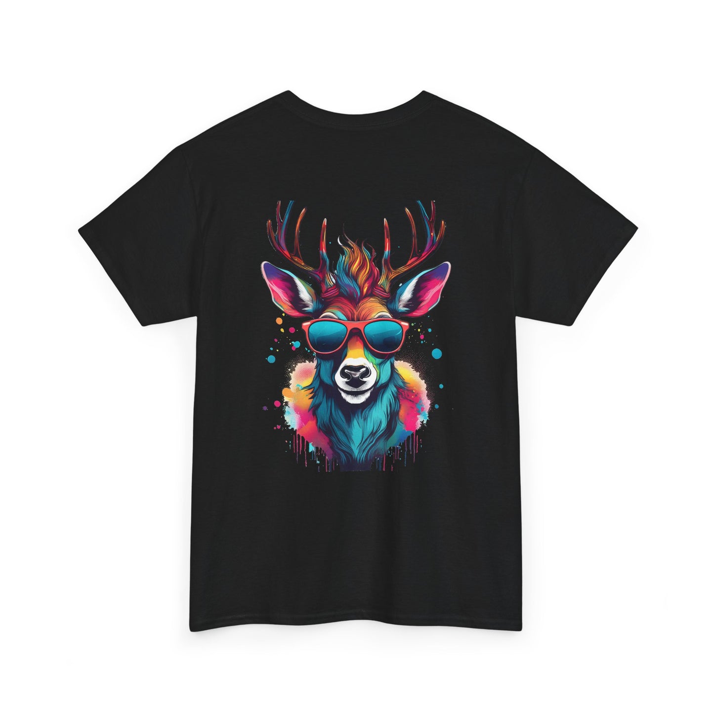 T-Shirt - Psychedelic Deer with Sunglasses