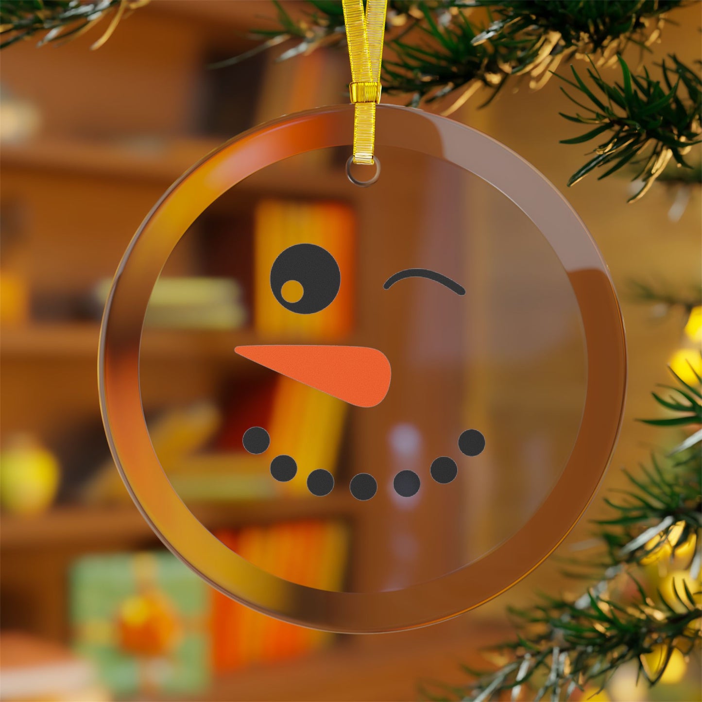 Ornament - Cute Snowman Face