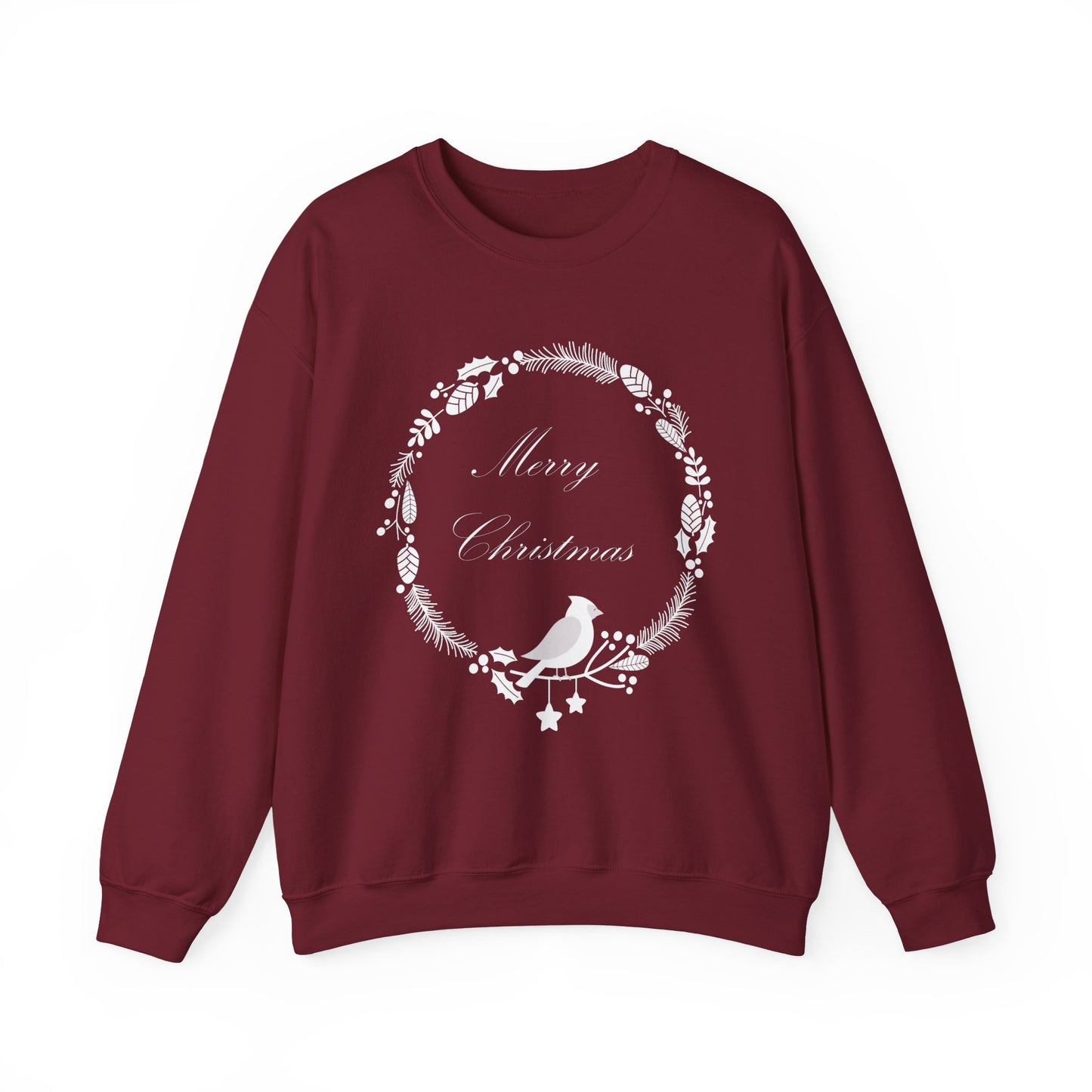 Christmas Cardinal Wreath Sweatshirt