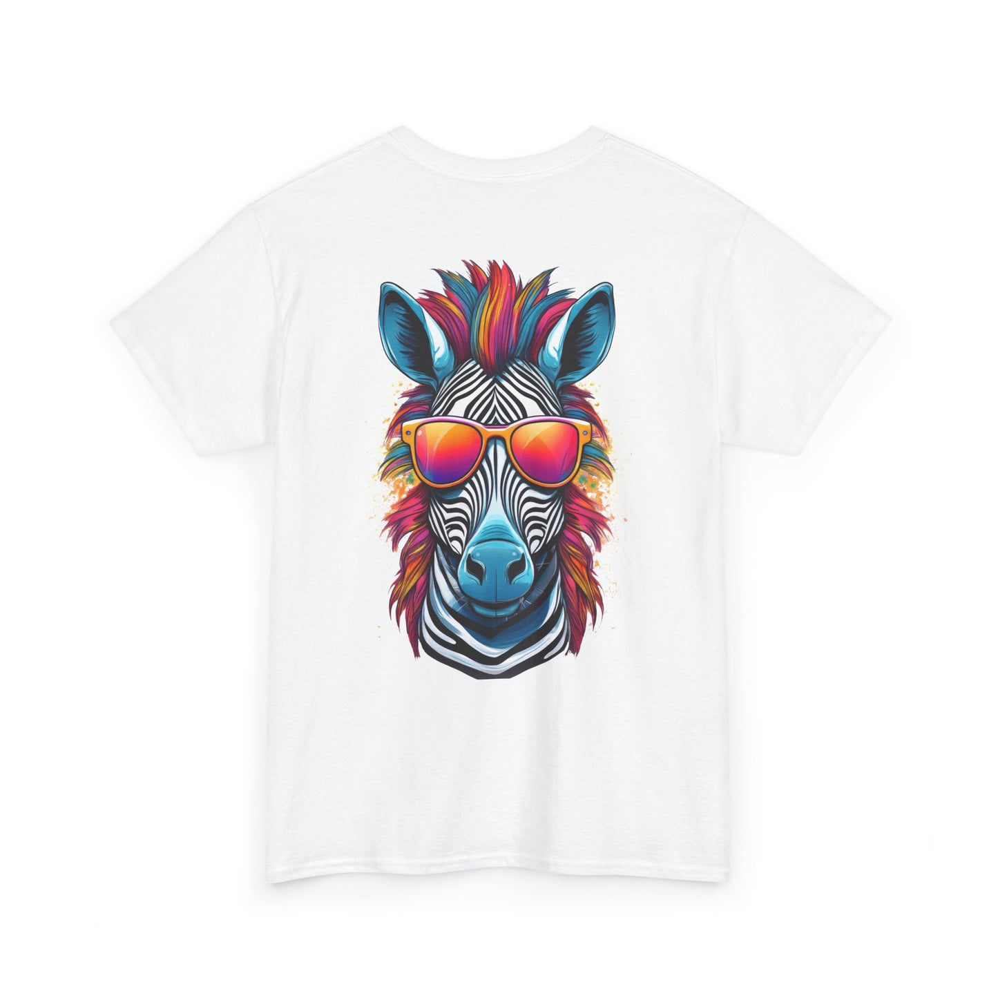 T-Shirt - Psychedelic Zebra with Sunglasses