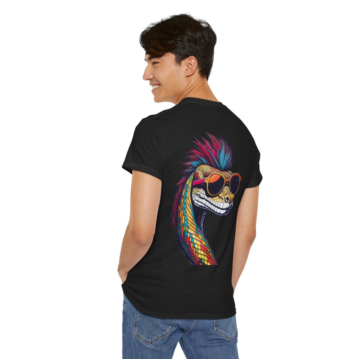 T-Shirt - Psychedelic Snake with Sunglasses