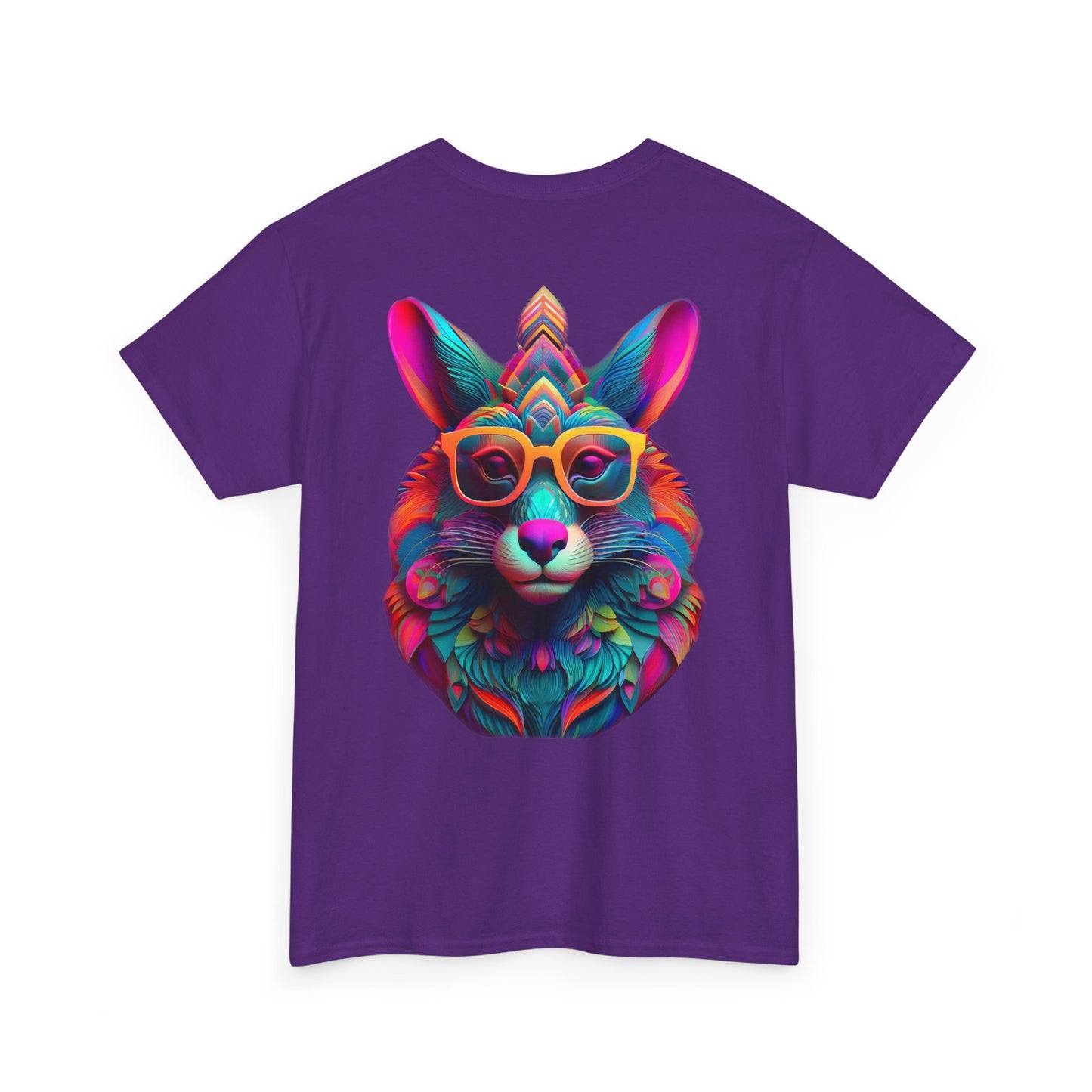 T-Shirt - Psychedelic Wolf with Sunglasses