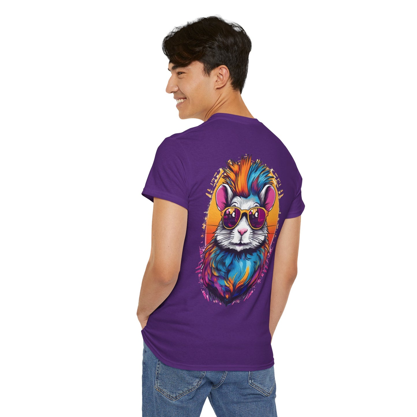 T-Shirt - Psychedelic Gerbil with Sunglasses