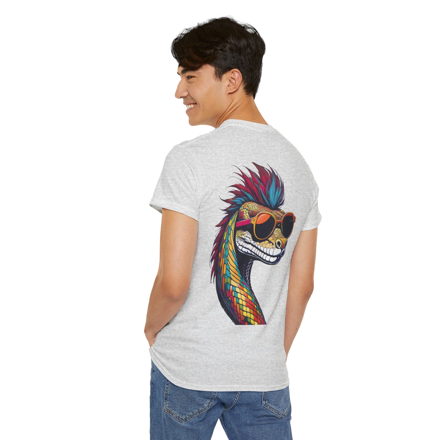 T-Shirt - Psychedelic Snake with Sunglasses