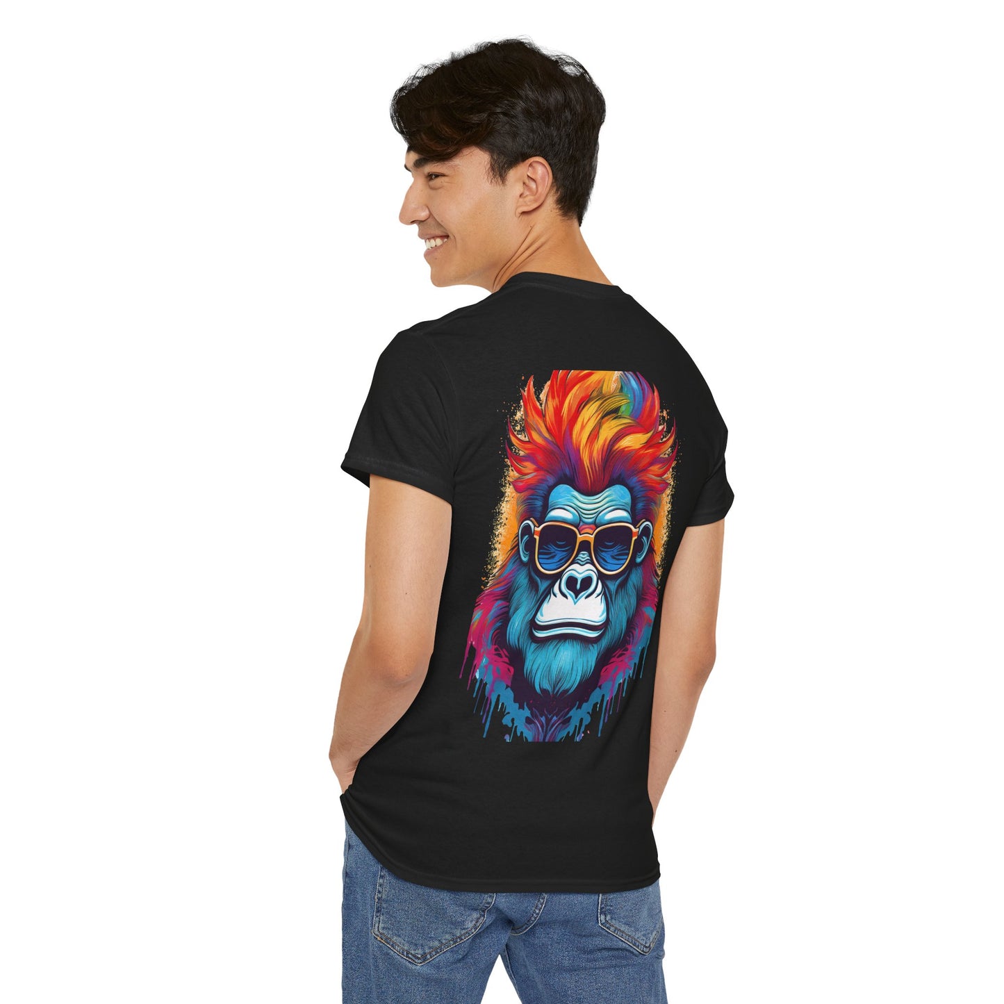 T-Shirt - Psychedelic Gorilla with Sunglasses