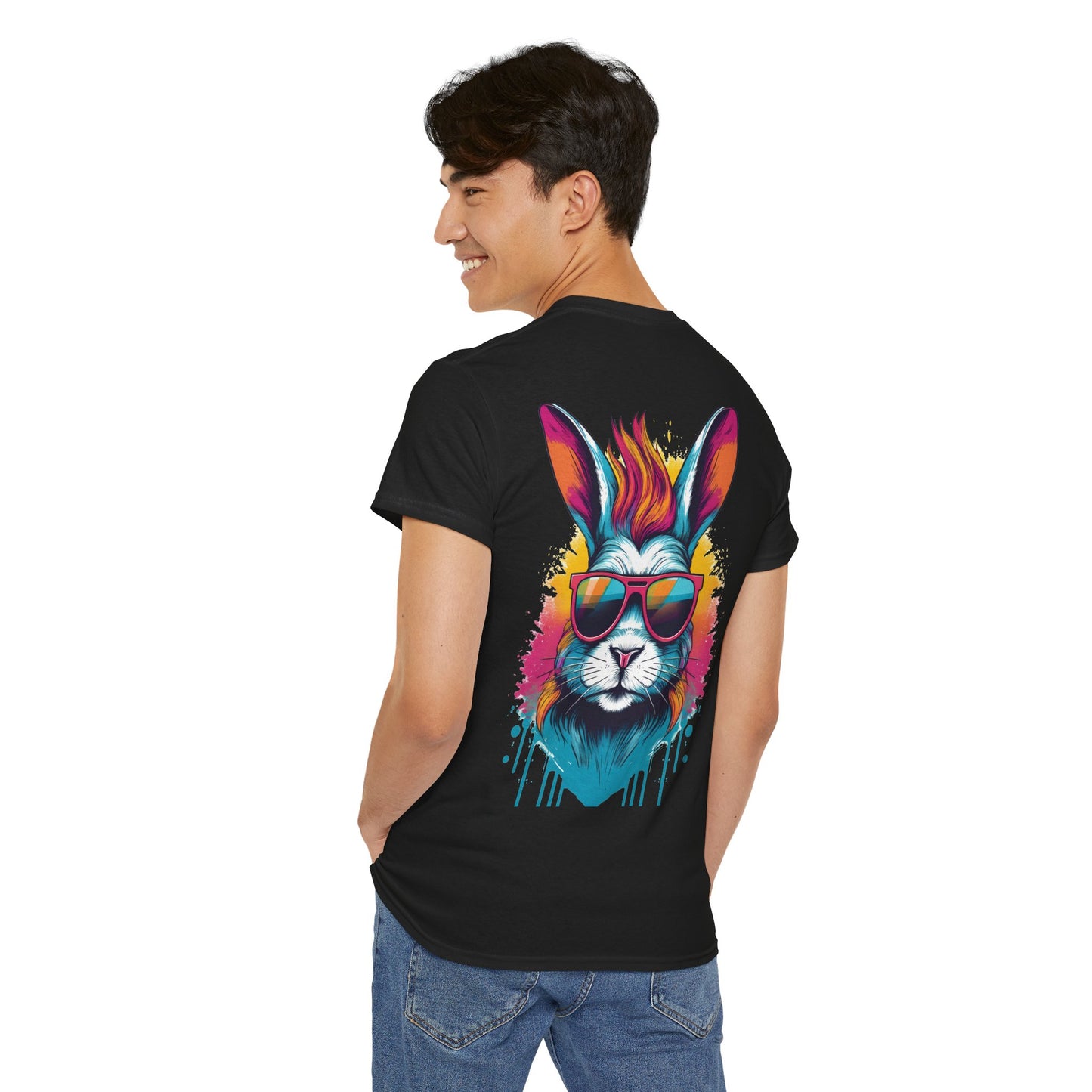 T-Shirt - Psychedelic Rabbit with Sunglasses