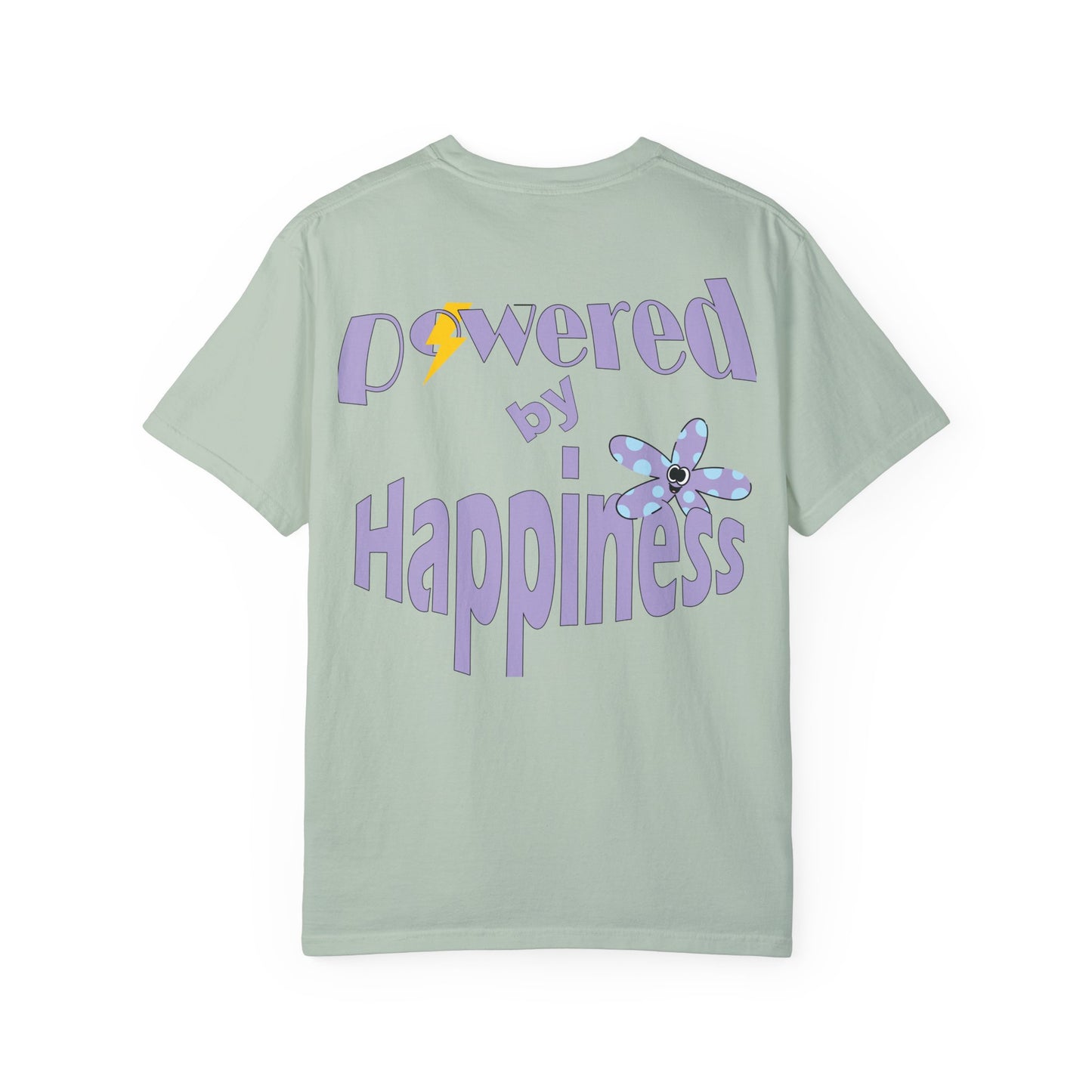 Powered By Happiness Unisex Garment-Dyed T-shirt