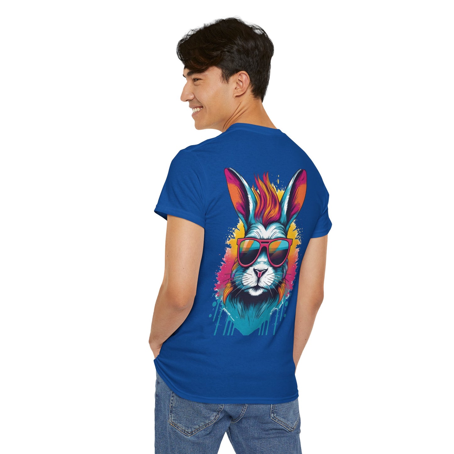 T-Shirt - Psychedelic Rabbit with Sunglasses