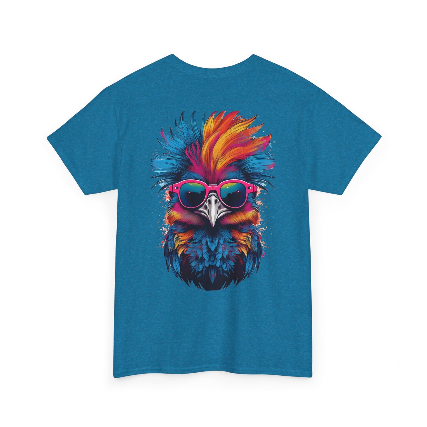 T-Shirt - Psychedelic Ostrich with Sunglasses