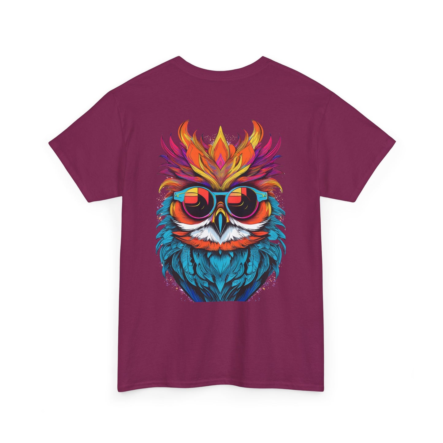 T-Shirt - Psychedelic Owl with Sunglasses