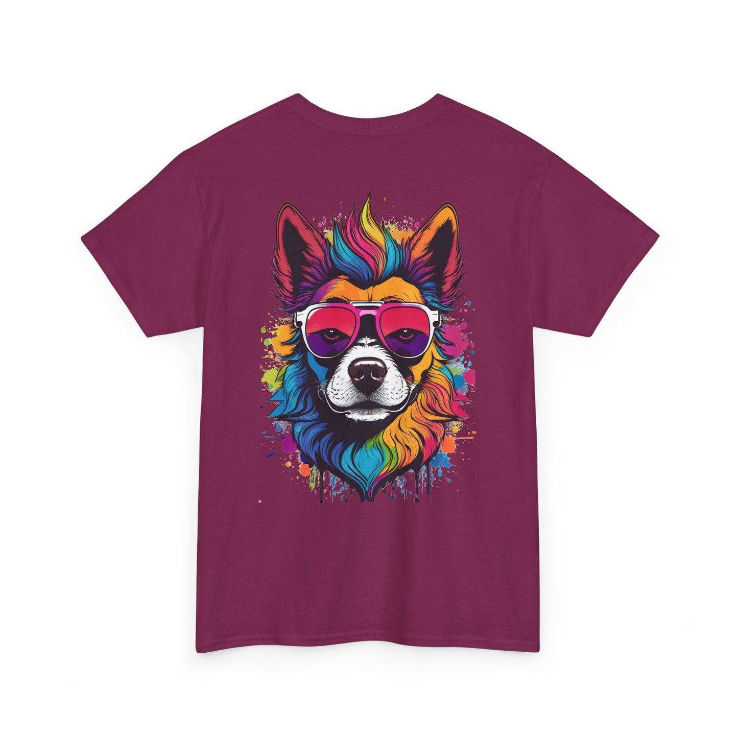 T-Shirt - Psychedelic Dog with Sunglasses