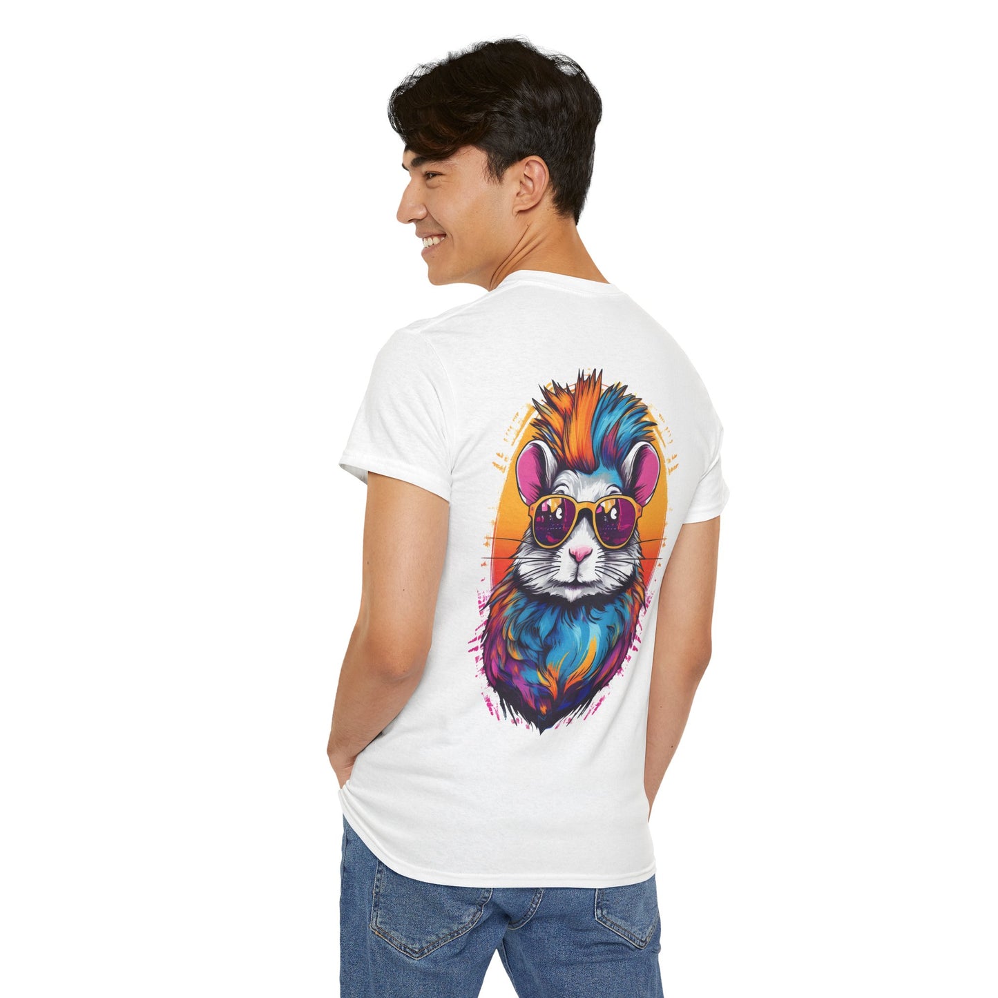 T-Shirt - Psychedelic Gerbil with Sunglasses