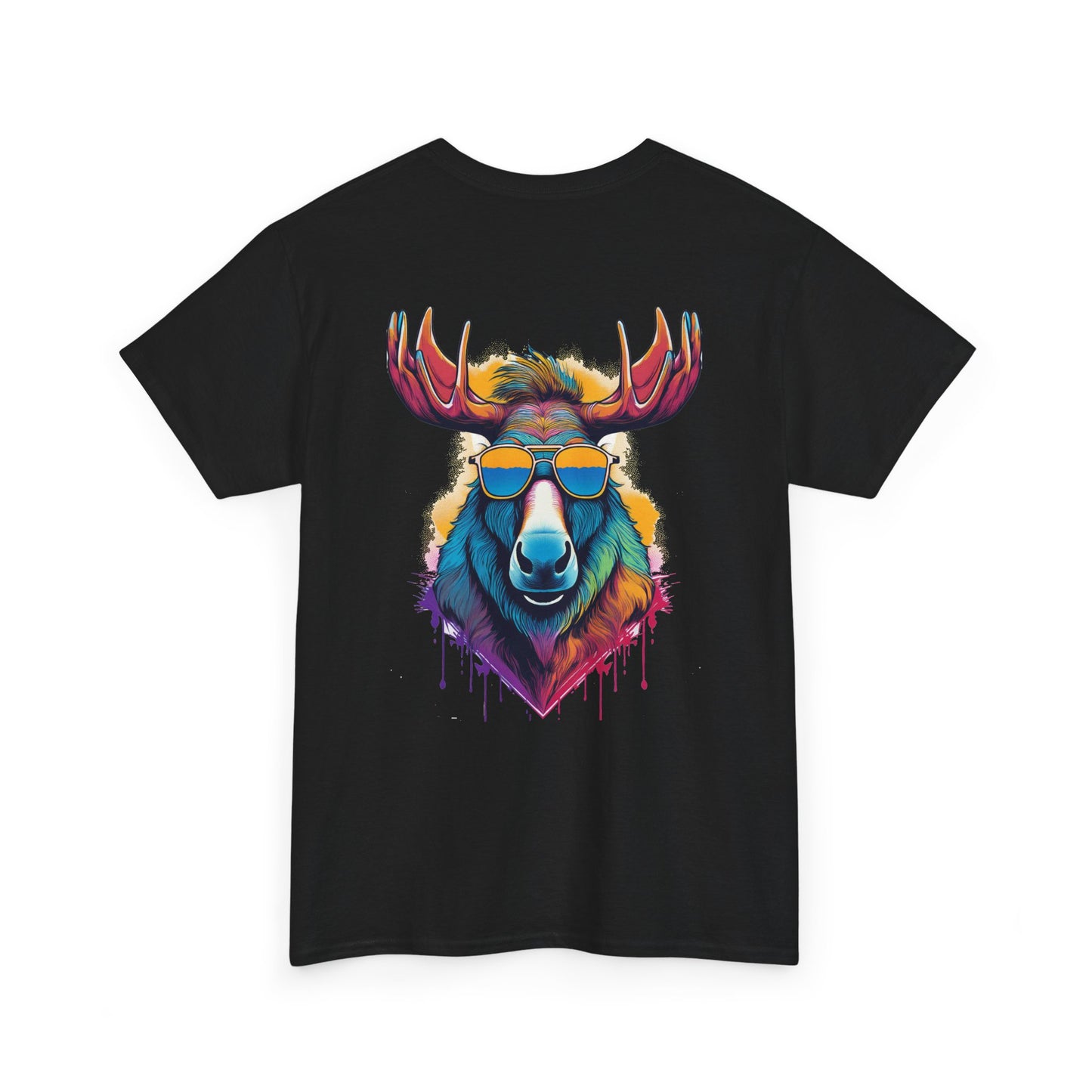 T-Shirt - Psychedelic Moose with Sunglasses