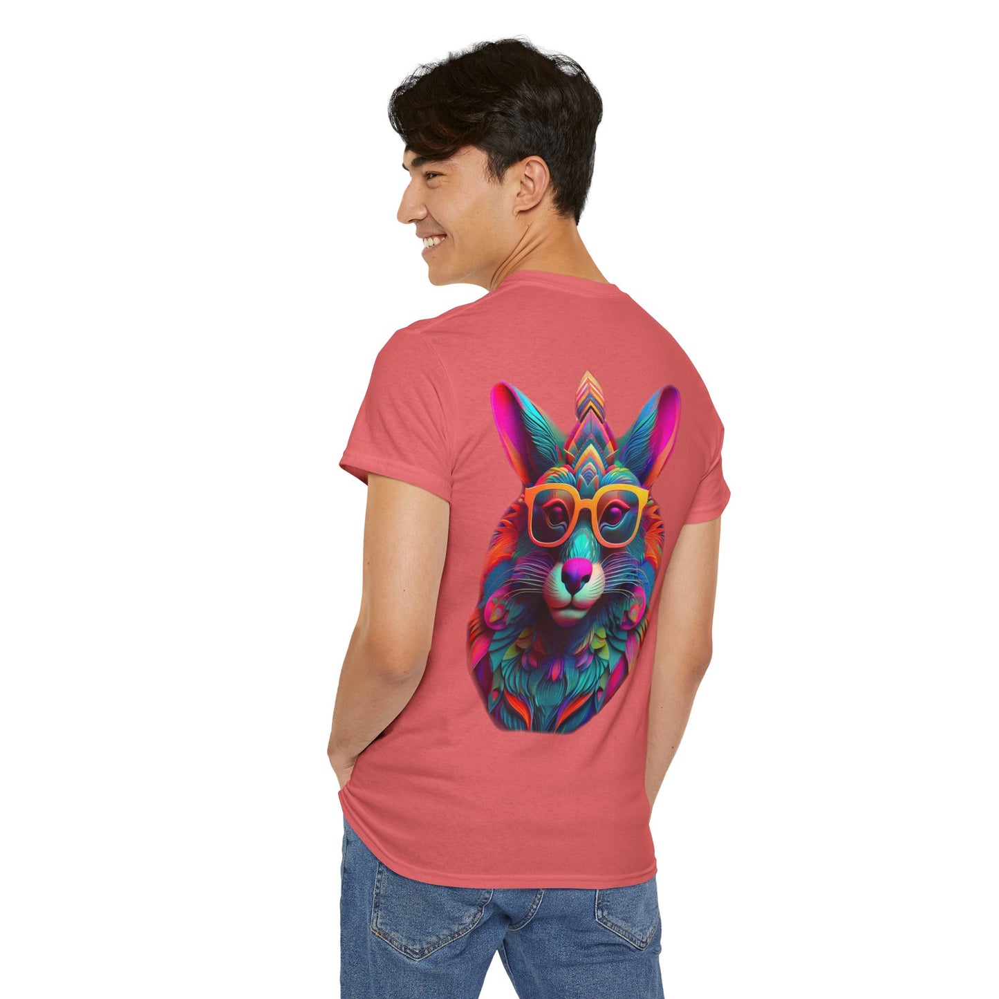 T-Shirt - Psychedelic Wolf with Sunglasses