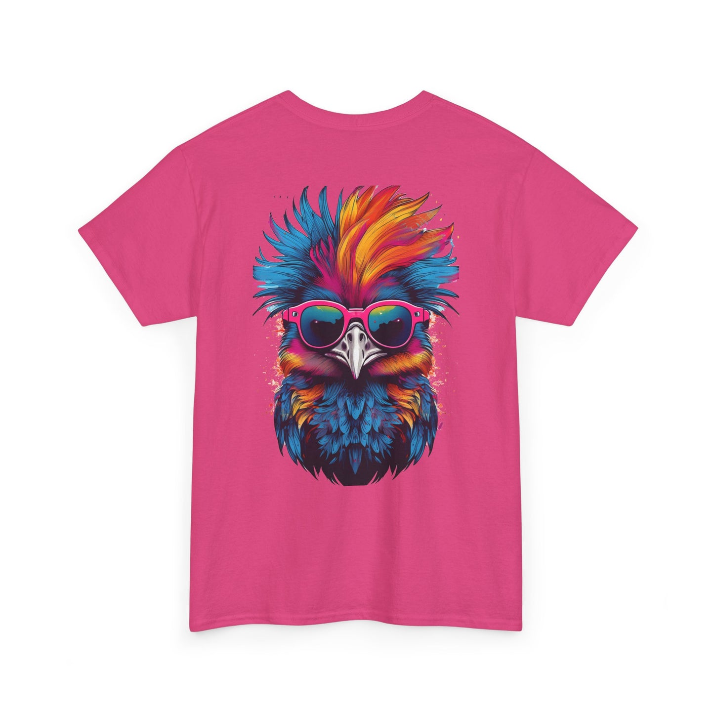 T-Shirt - Psychedelic Ostrich with Sunglasses