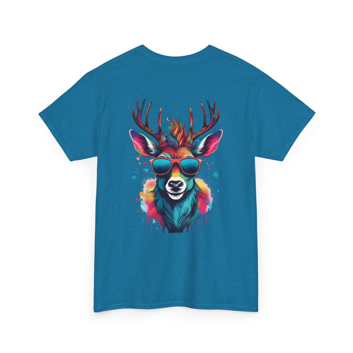 T-Shirt - Psychedelic Deer with Sunglasses